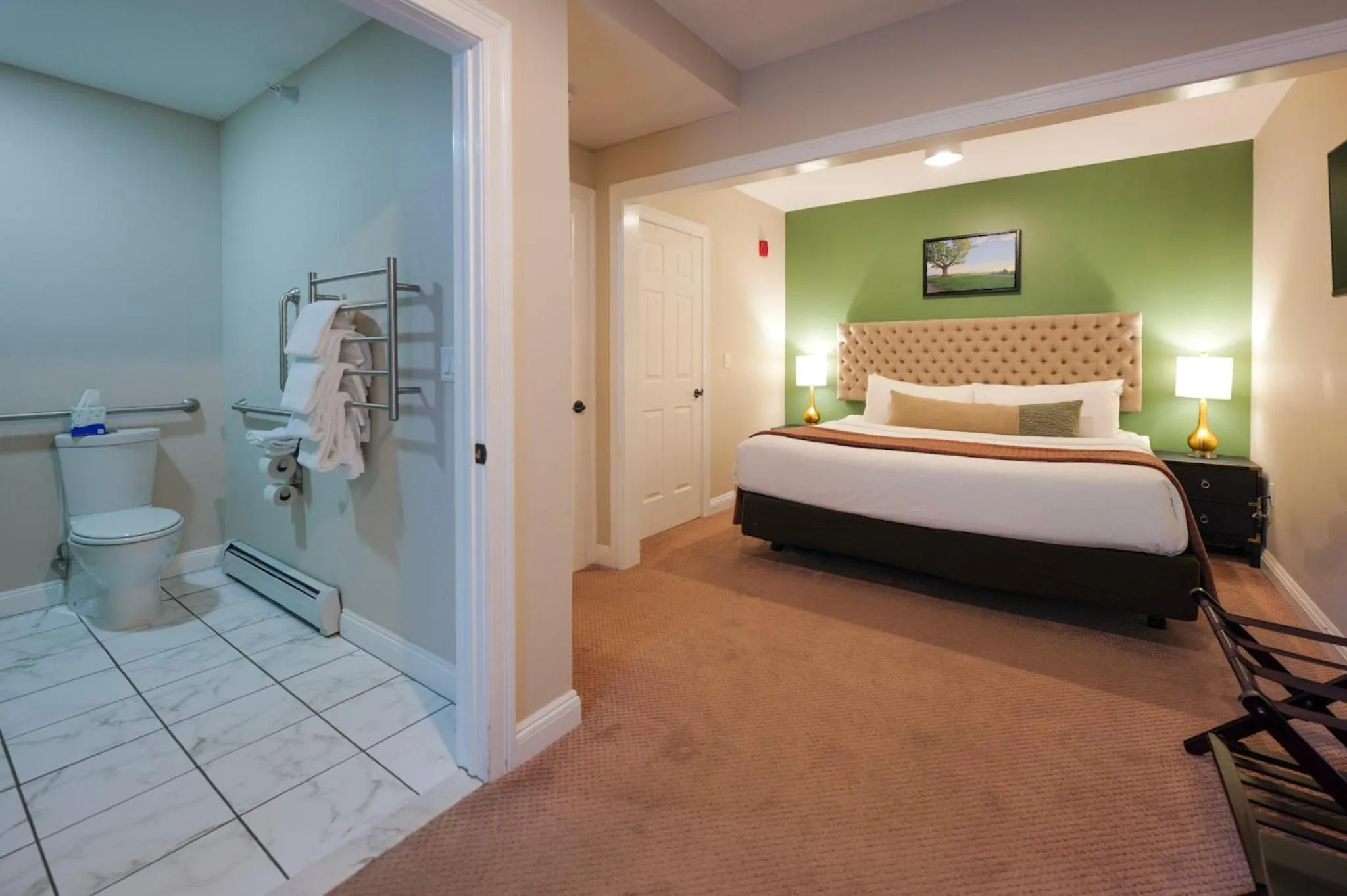 Bed in On the River Inn