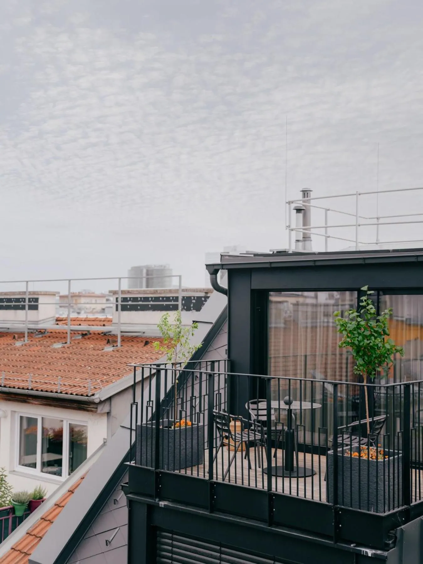 Balcony/Terrace in WELTWIEN Luxury Art Apartments & Free Parking