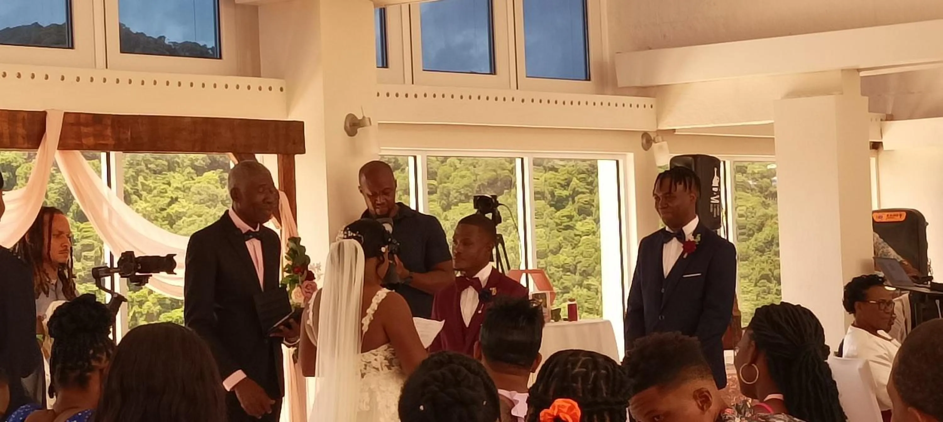 group of guests in Spring Hotel Bequia