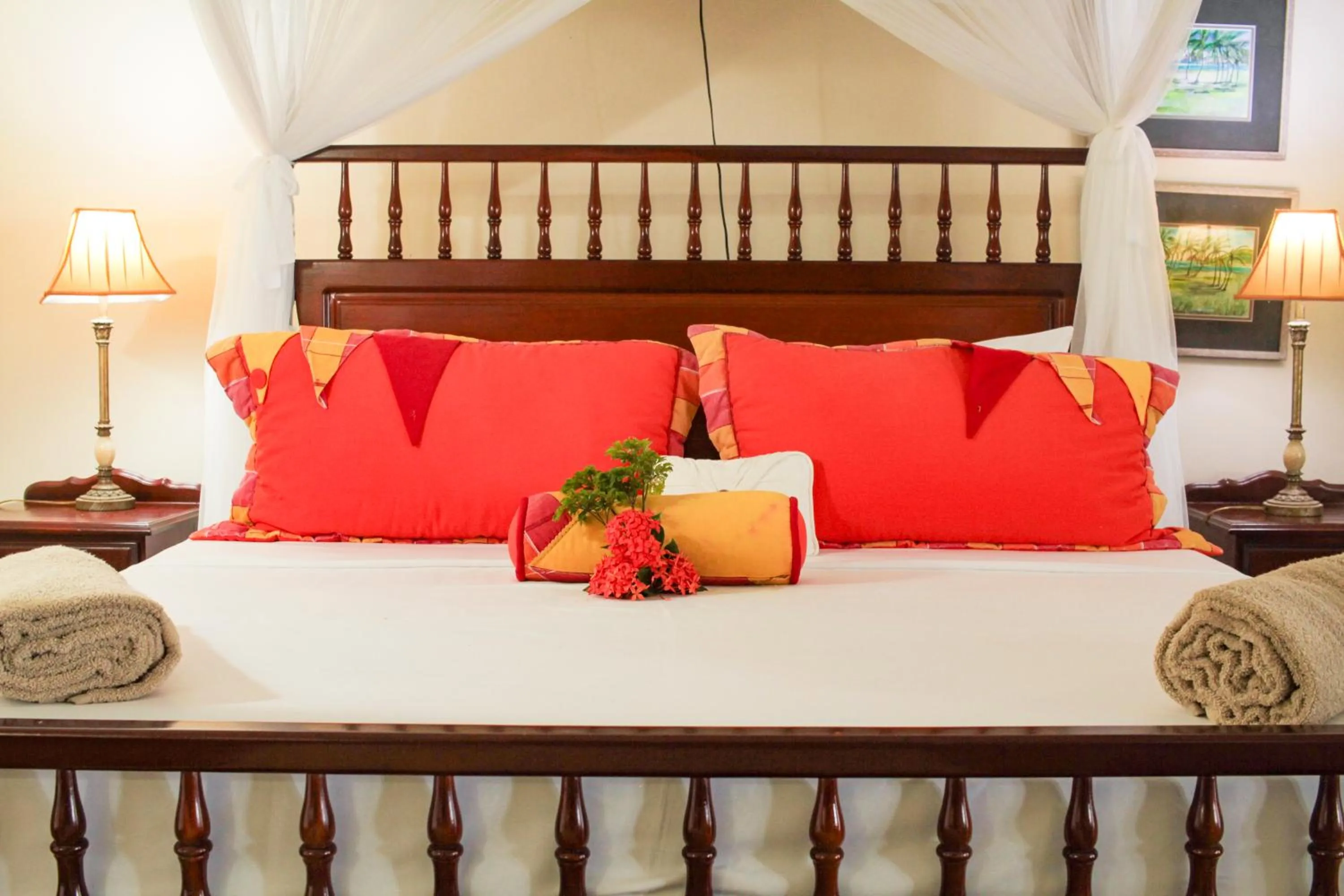 Bed in Spring Hotel Bequia