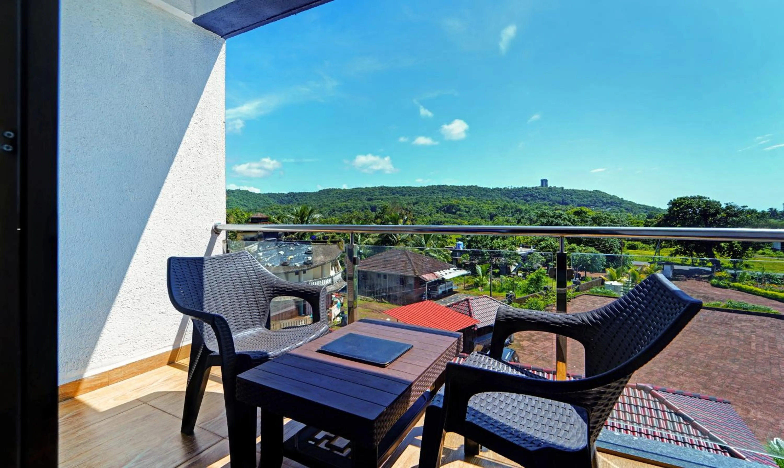 Balcony/Terrace in Treebo SS Residency With Mountain View