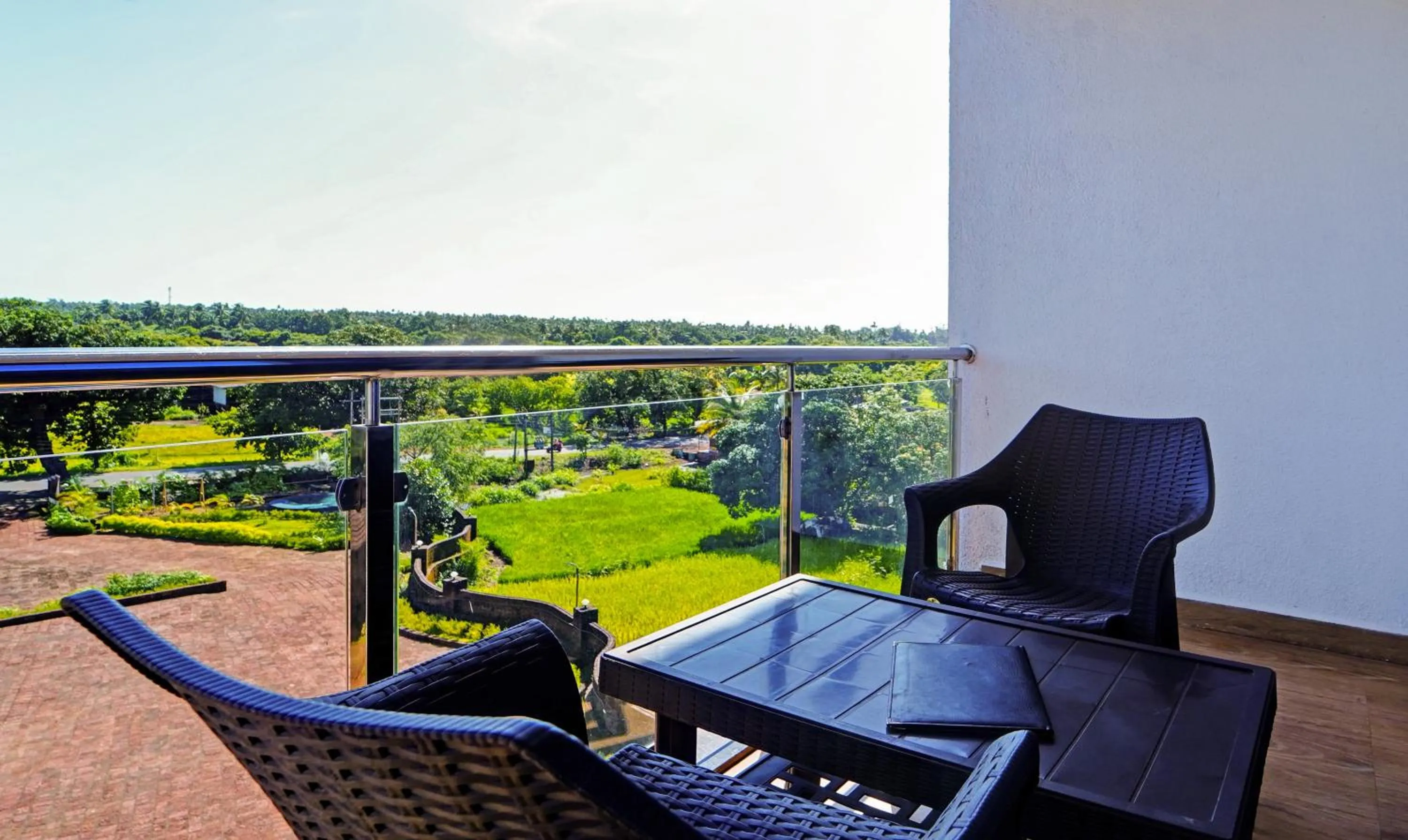 Balcony/Terrace in Treebo SS Residency With Mountain View