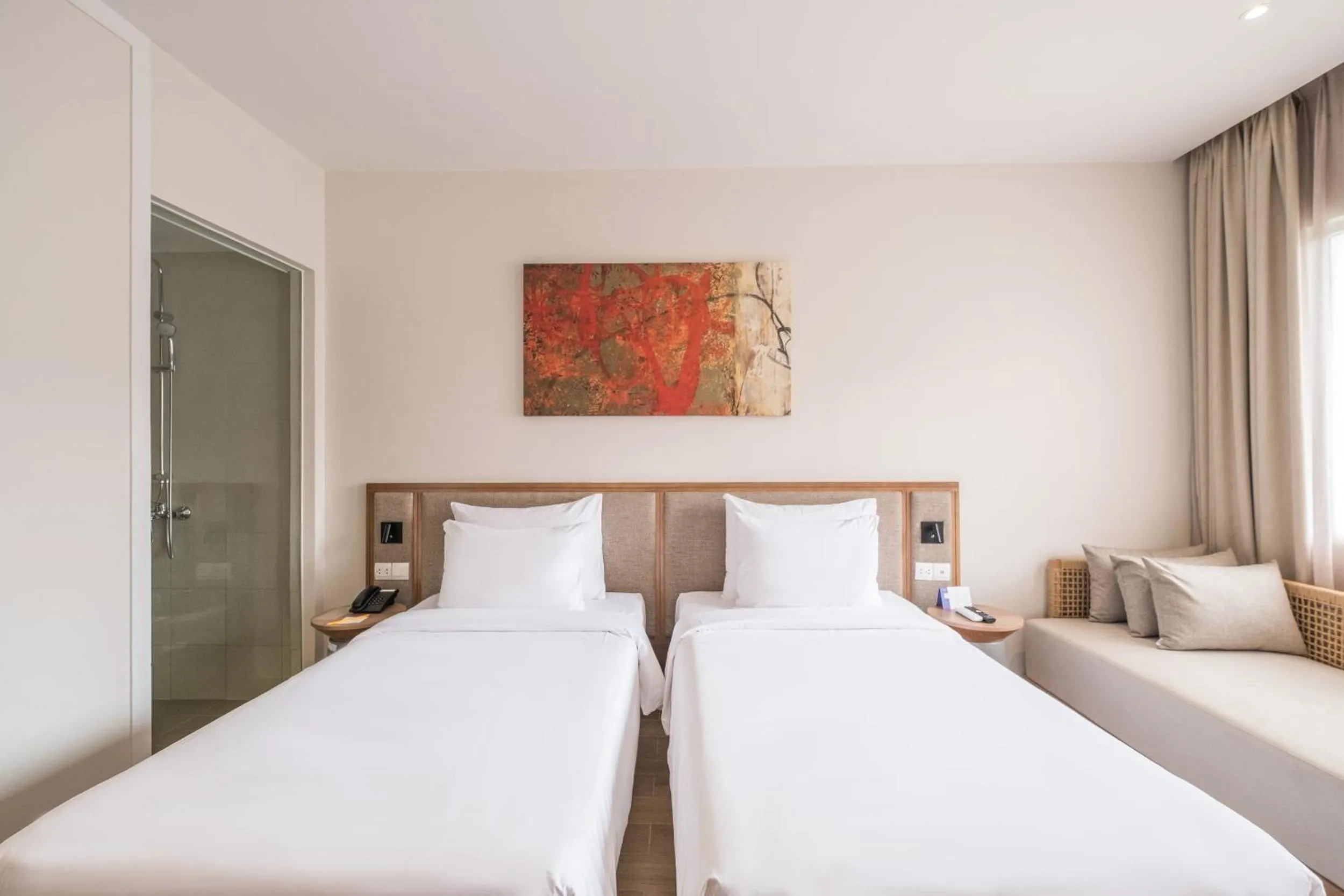 Bedroom, Bed in Minera Hot Springs Binh Chau