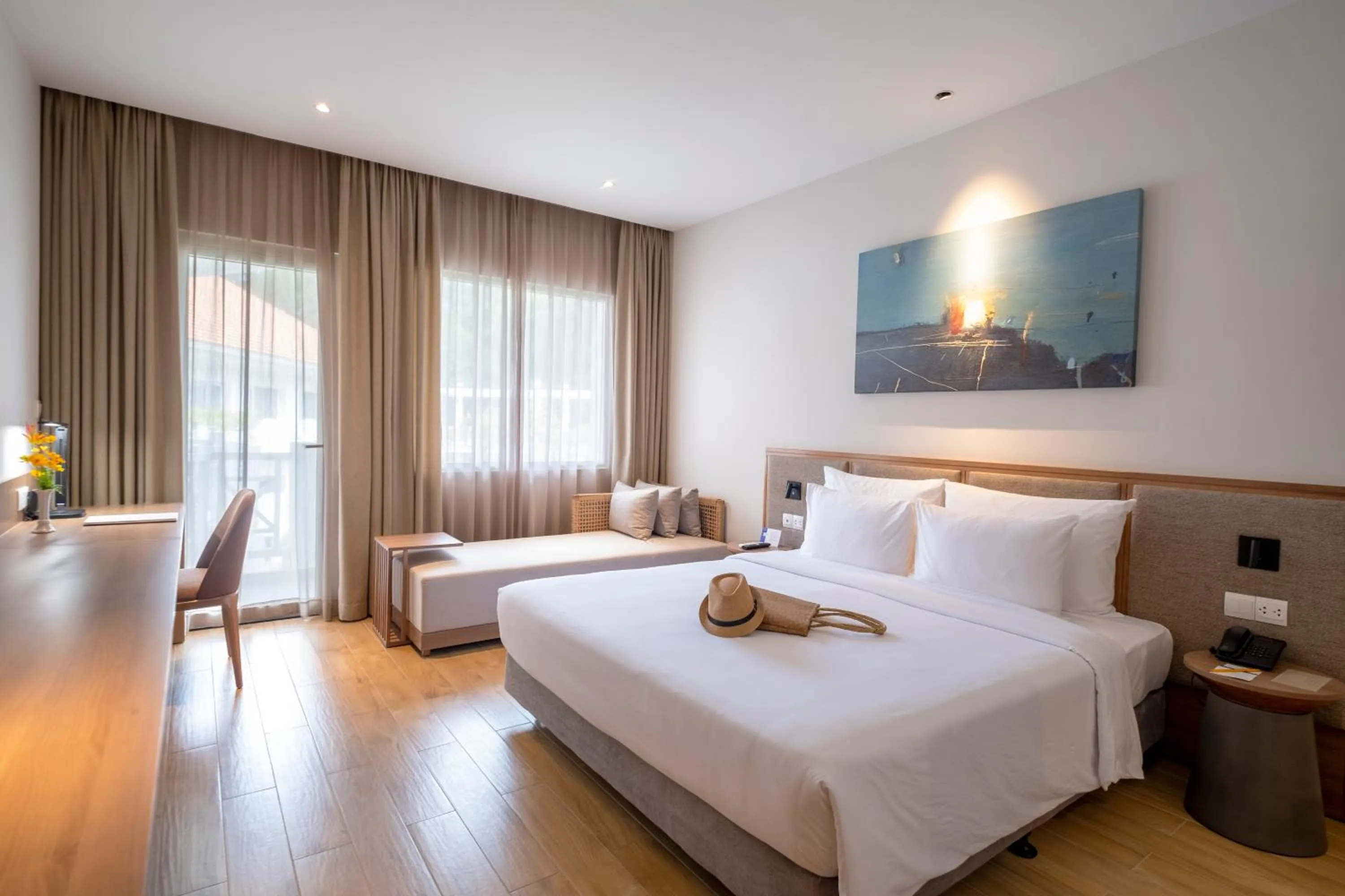 Bedroom, Bed in Minera Hot Springs Binh Chau