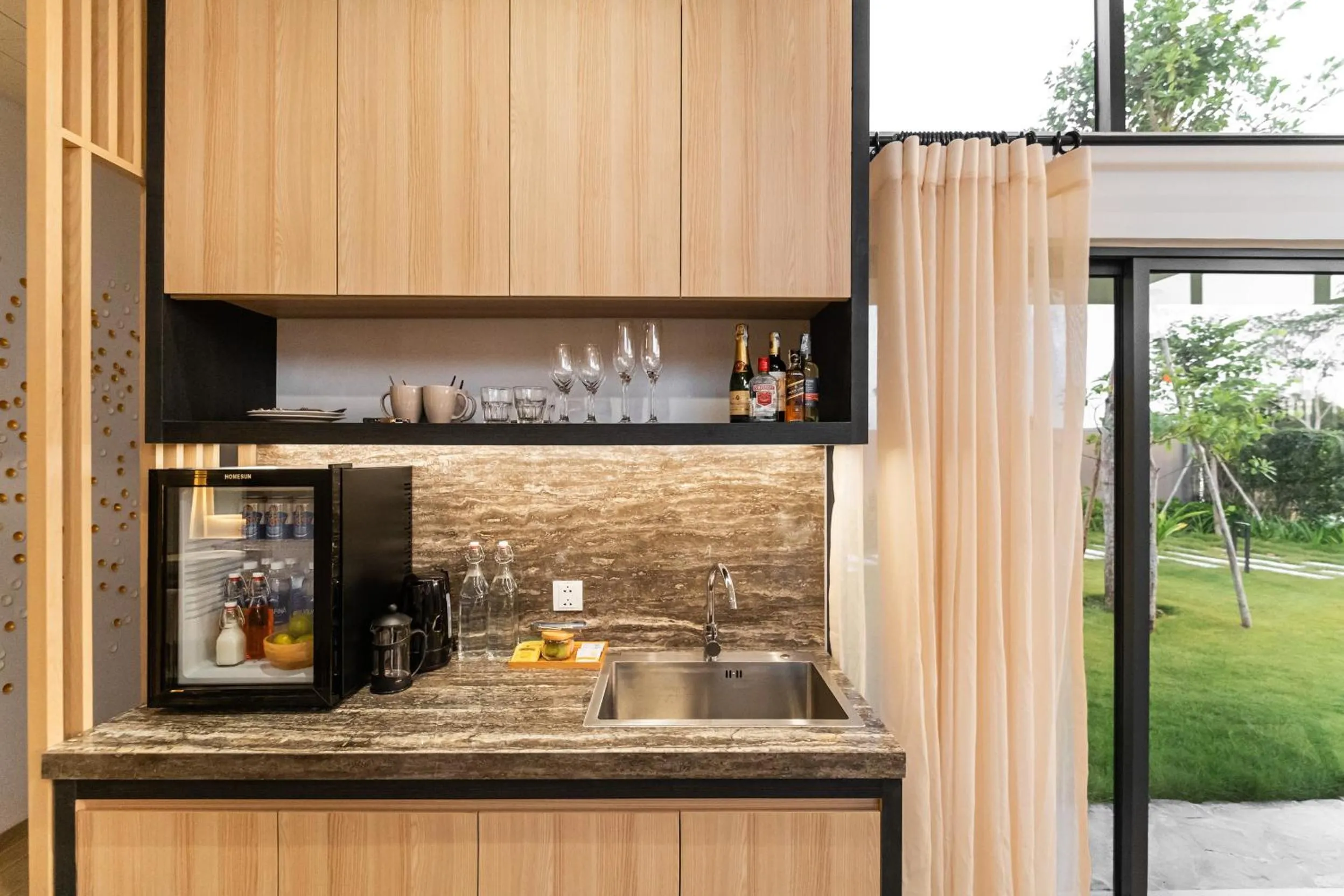 minibar in Minera Hot Springs Binh Chau