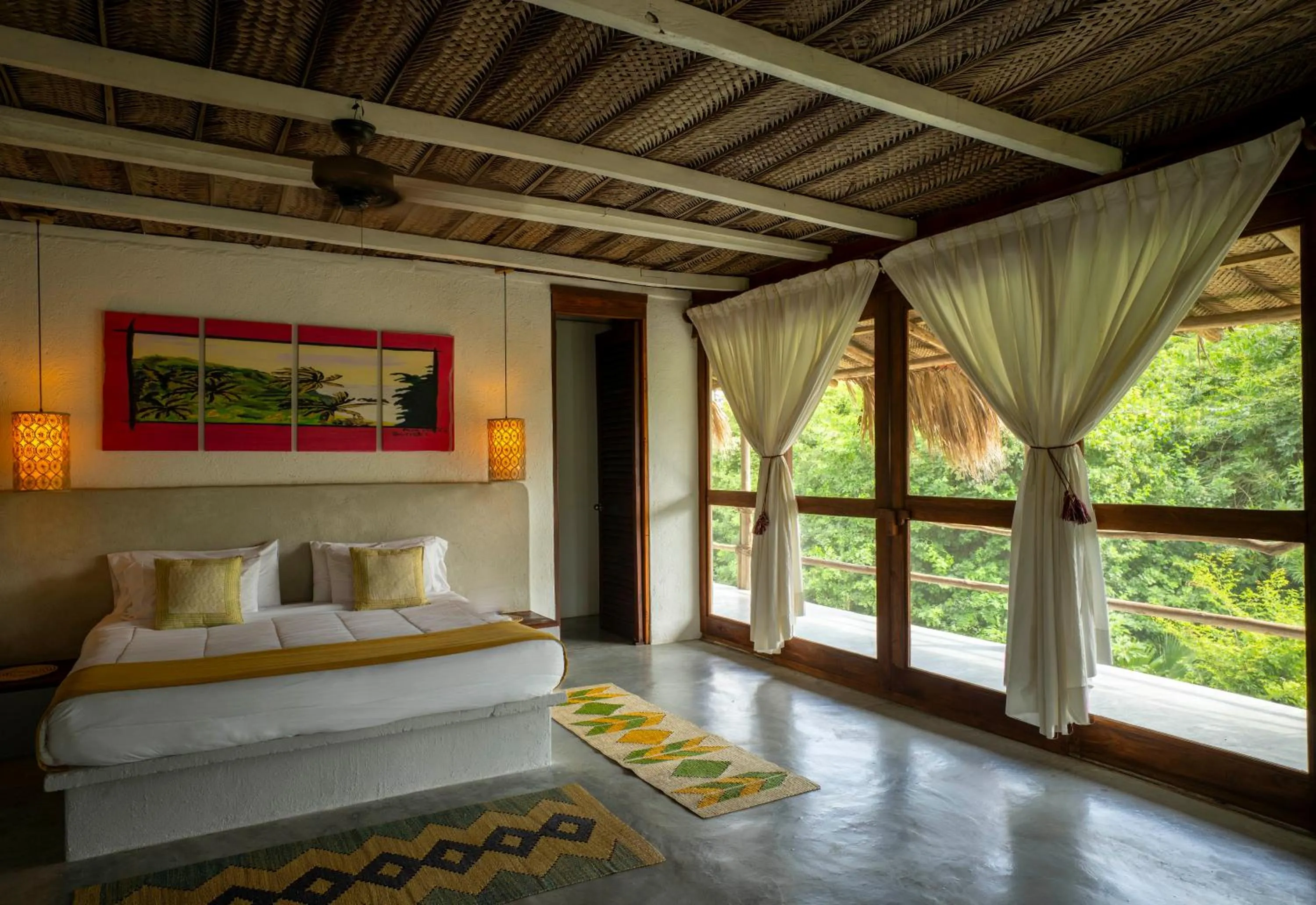 Bed in Finca Barlovento Maloka, Tayrona Park