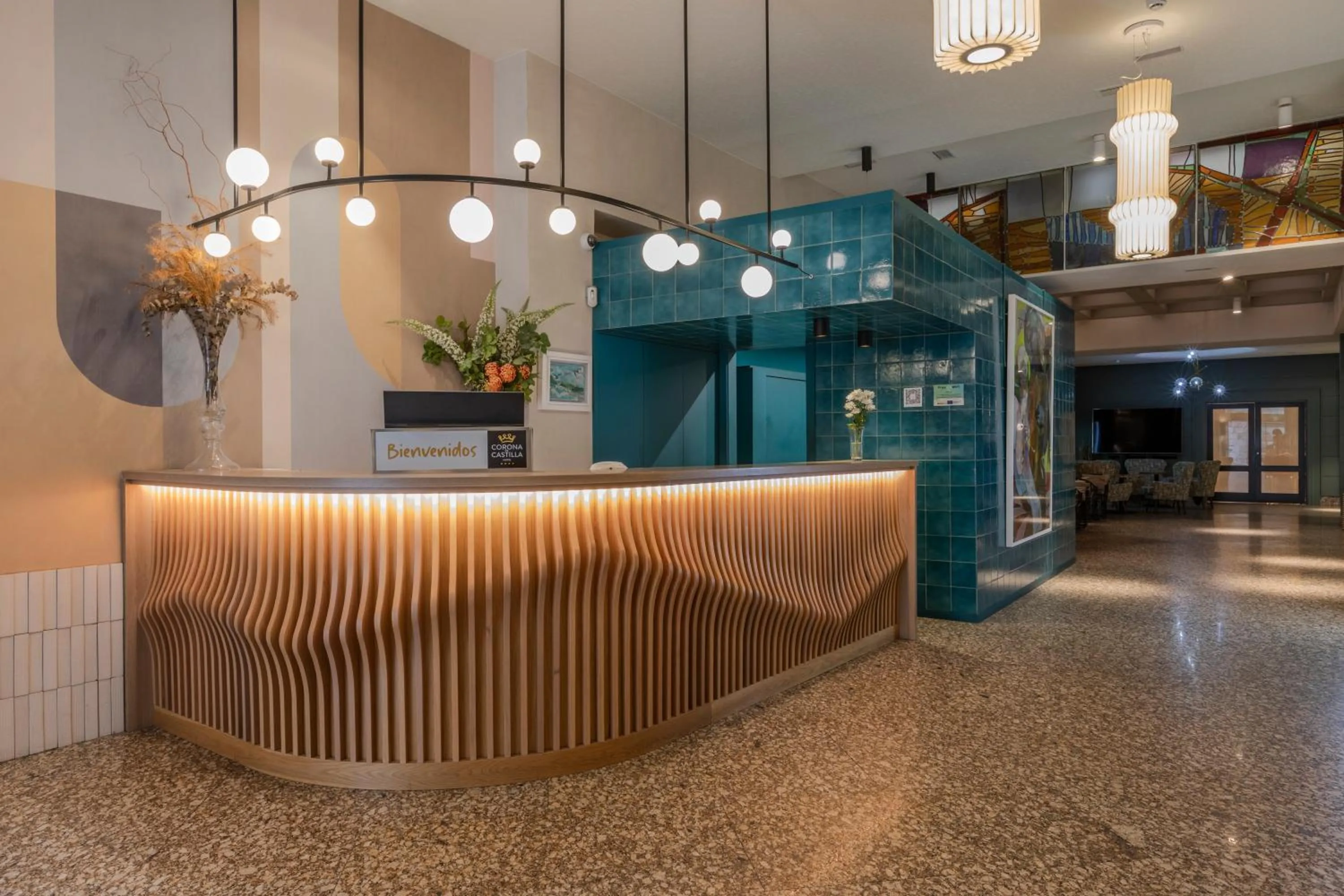 Lobby or reception in Hotel Corona de Castilla Burgos