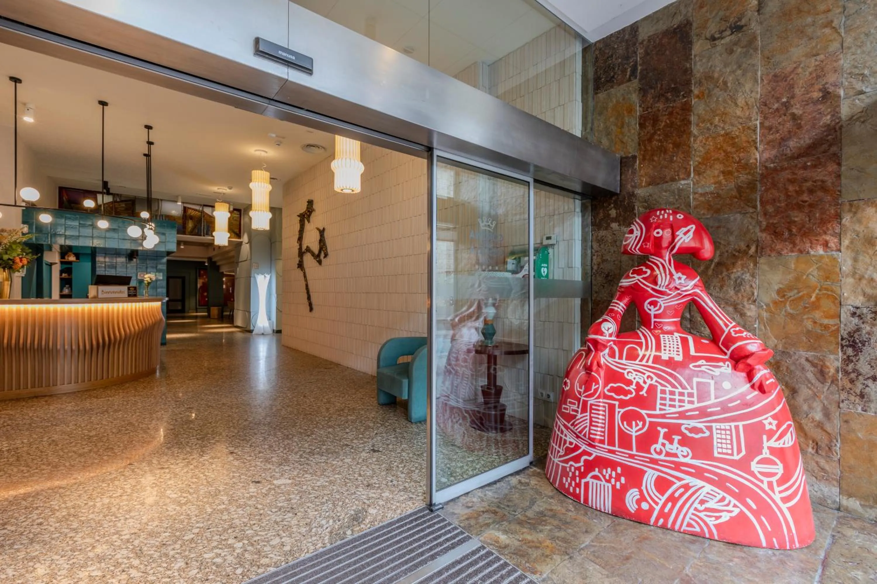 Lobby or reception in Hotel Corona de Castilla Burgos