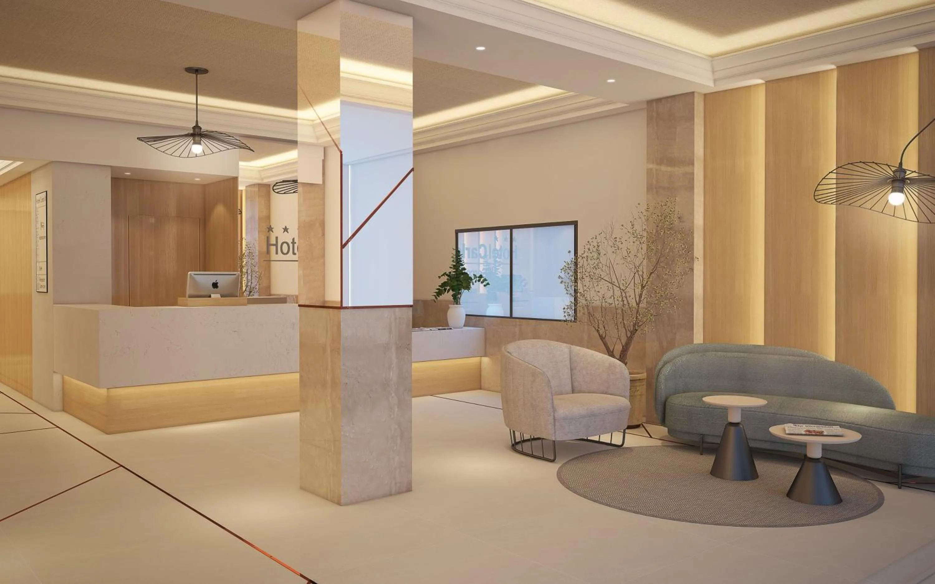 Lobby or reception in Sercotel Carlos III