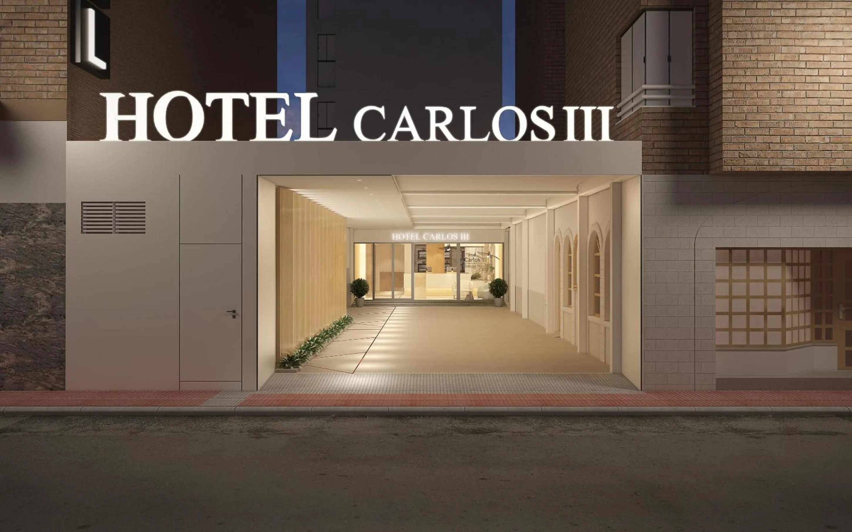Facade/entrance in Sercotel Carlos III
