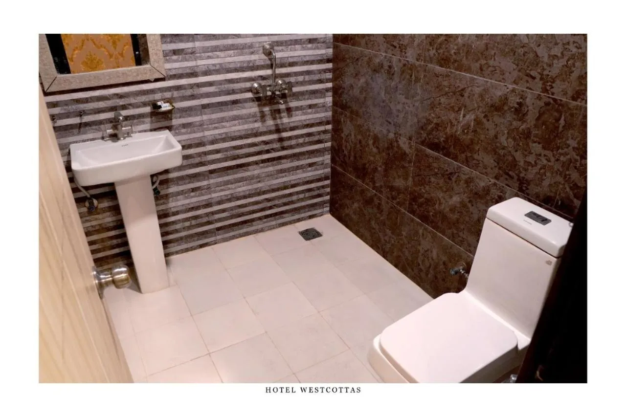 Bathroom in WEST COTTAS HOTEL -- Couples, Family, Corporate Favorite in Heart of Jalandhar