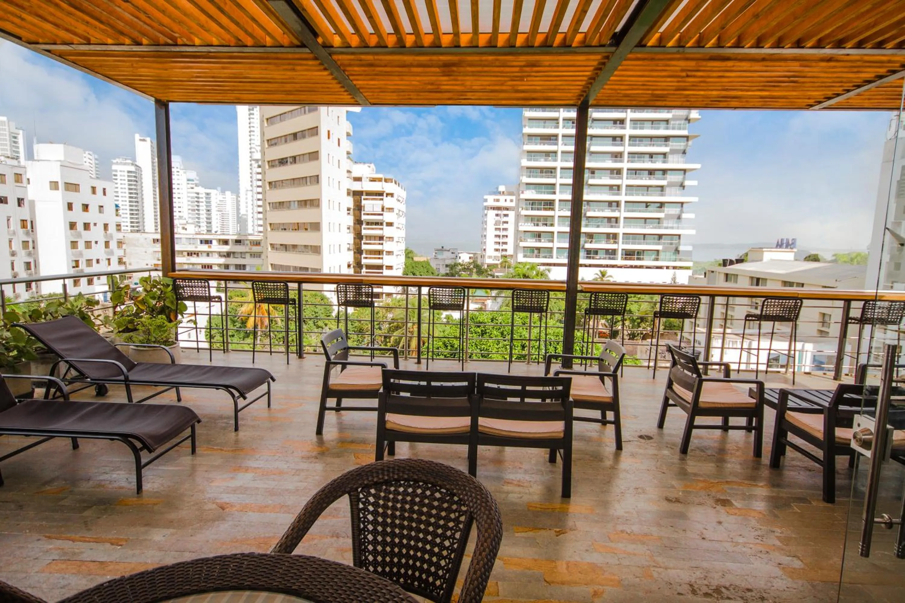 Balcony/Terrace in Oz Hotel Cartagena