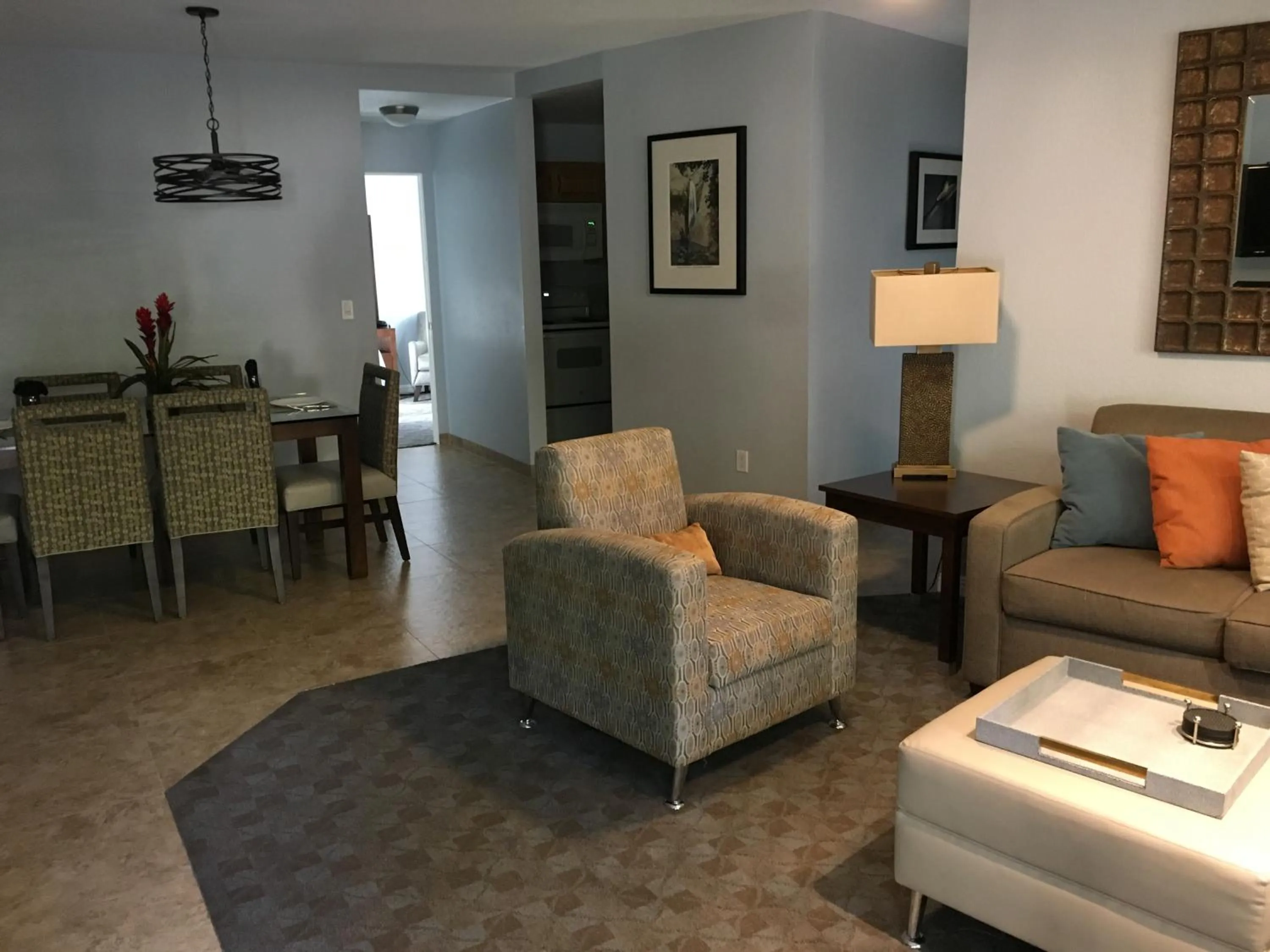 Living room in GetAways at Palm Springs Tennis Club