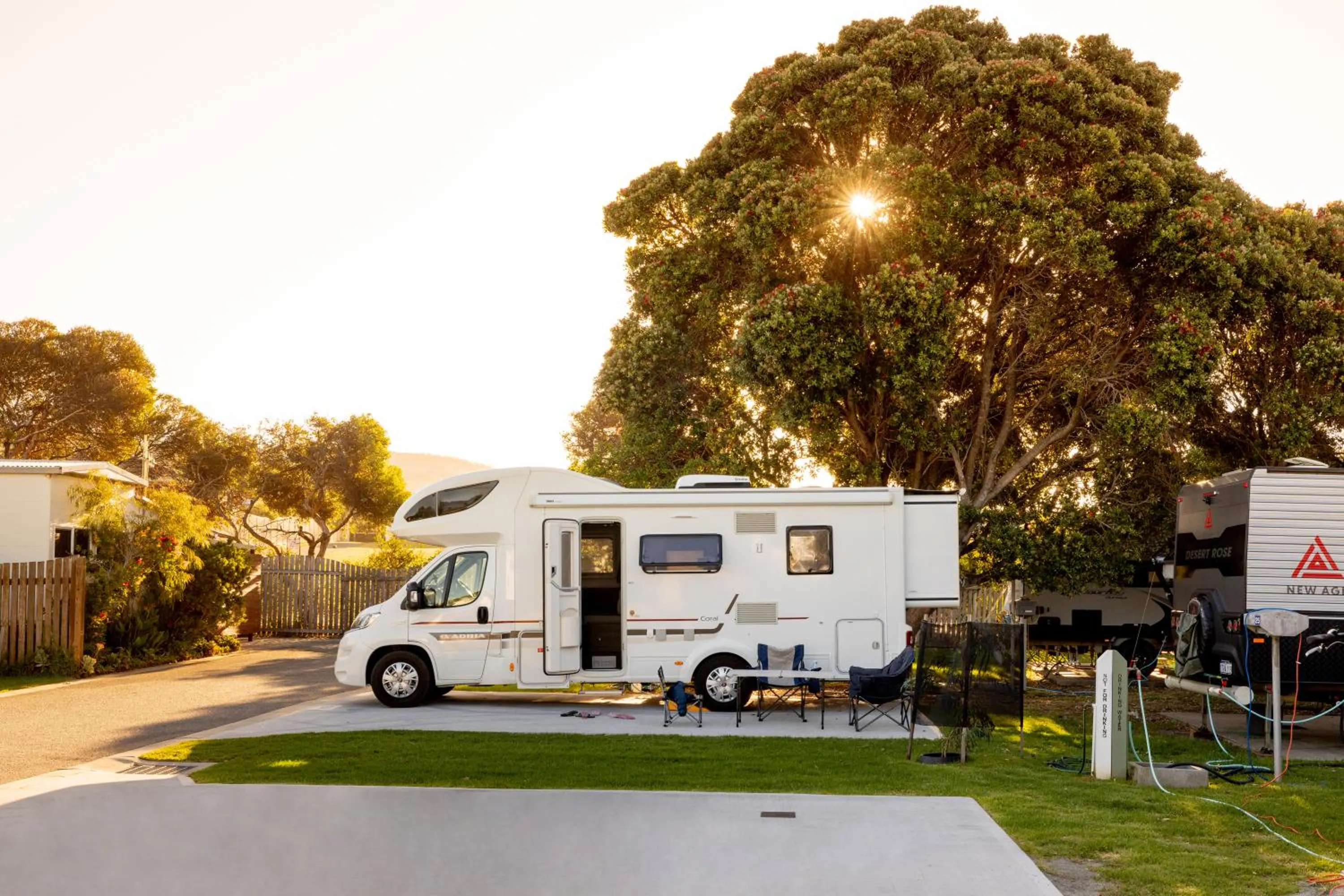 Parking in BIG4 Middleton Beach Holiday Park