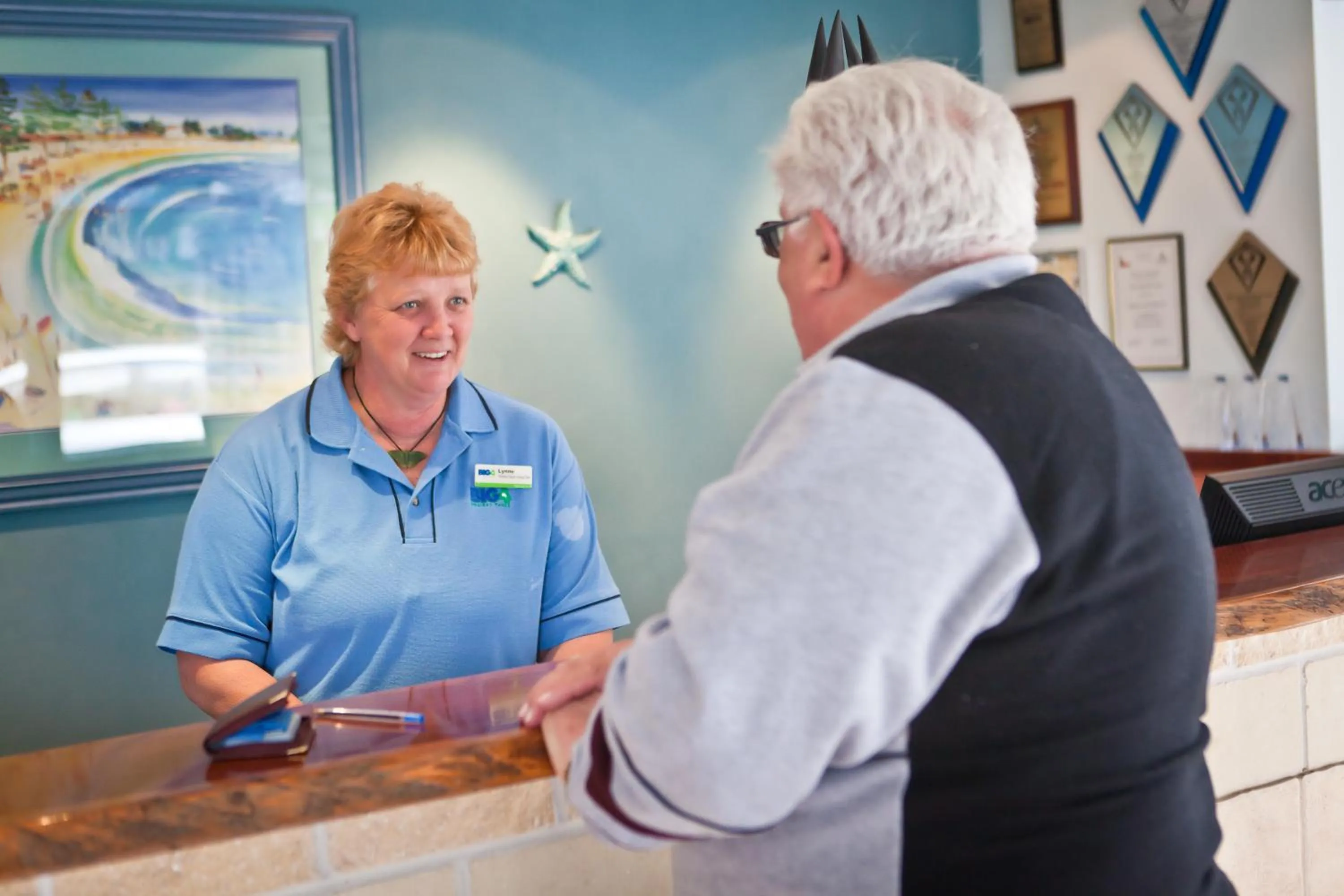 Lobby or reception in BIG4 Middleton Beach Holiday Park