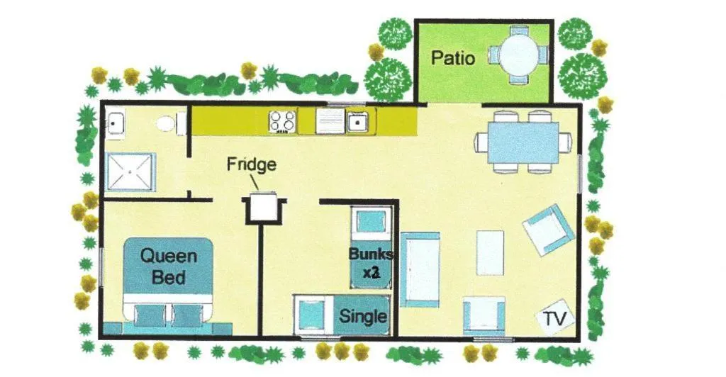 Bed in BIG4 Middleton Beach Holiday Park