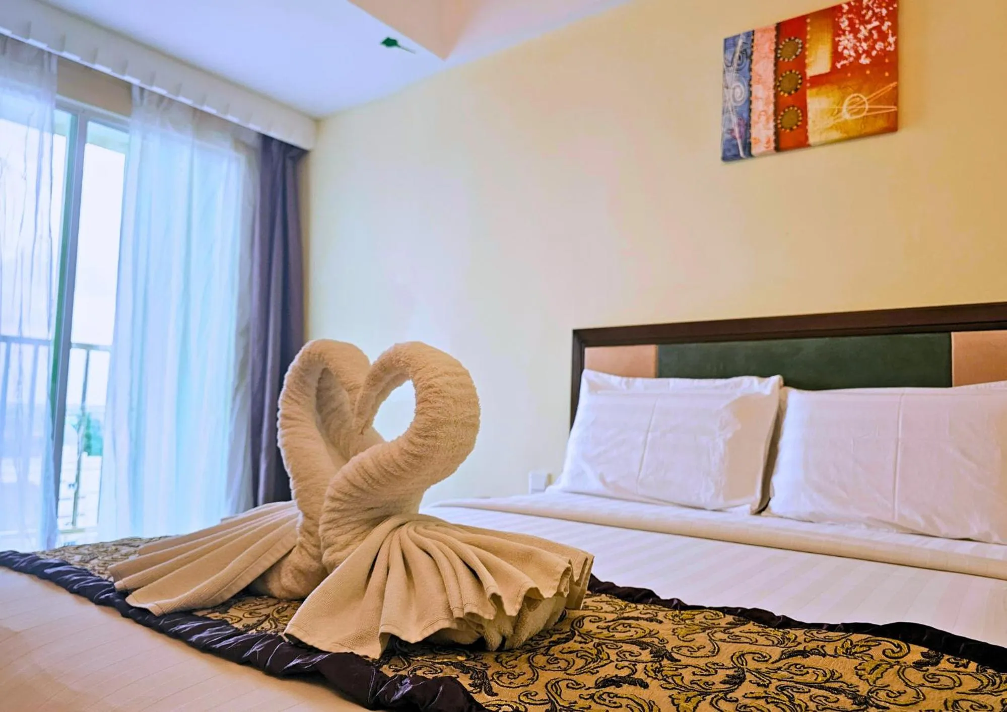 Bed in Hotel Taiping Perdana