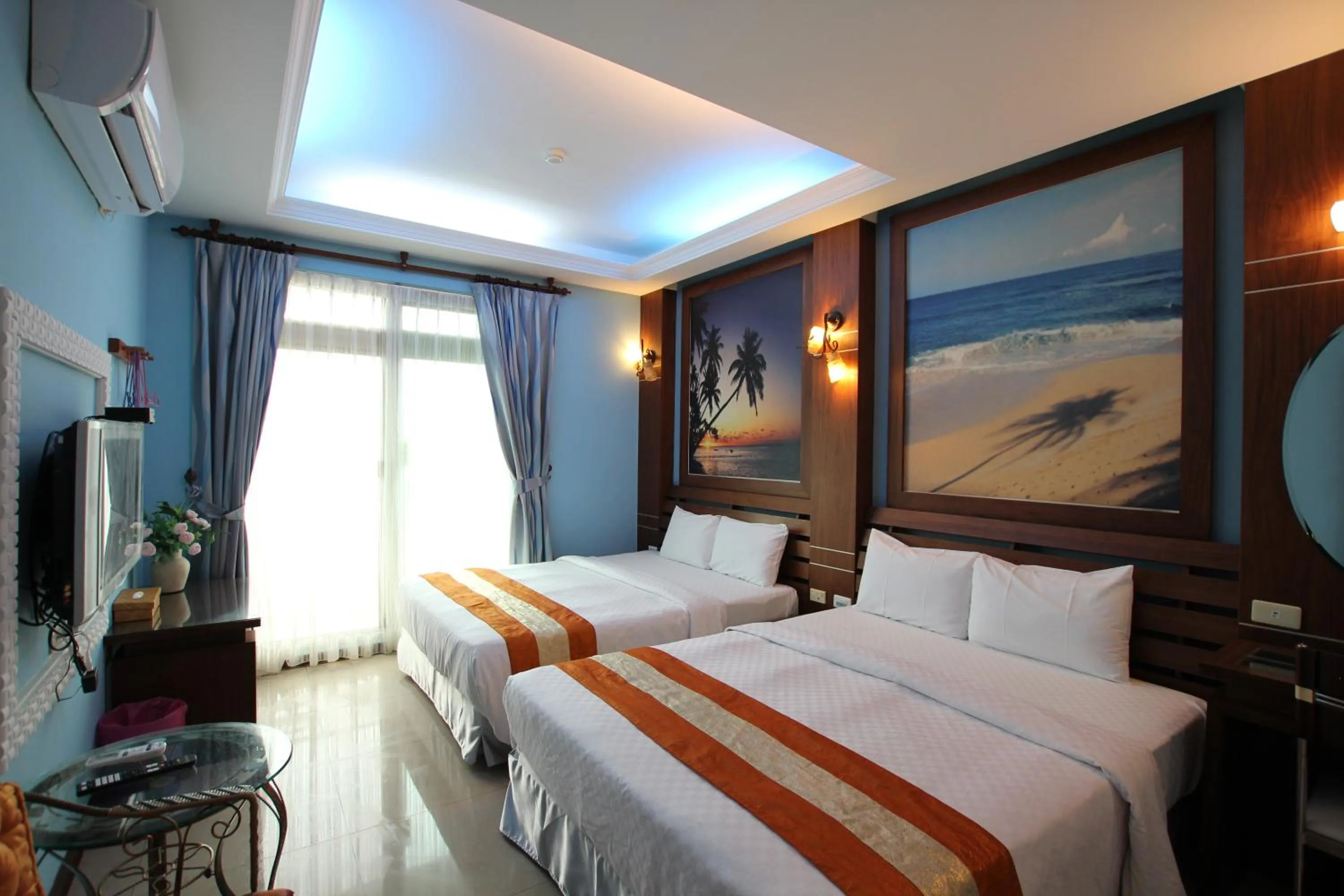 Photo of the whole room, Bed in Seashell Bay 墾丁貝殼灣