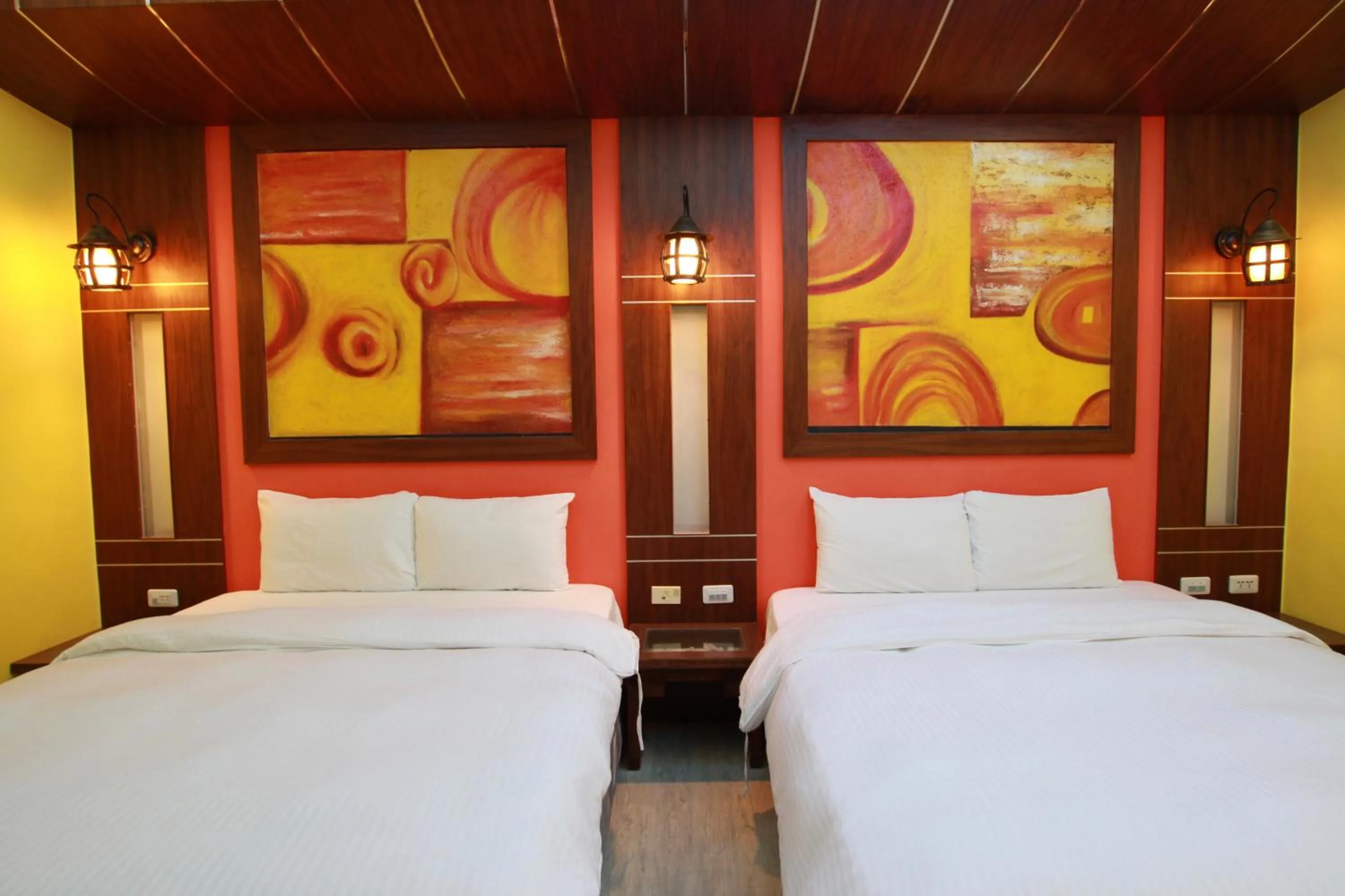 Photo of the whole room, Bed in Seashell Bay 墾丁貝殼灣