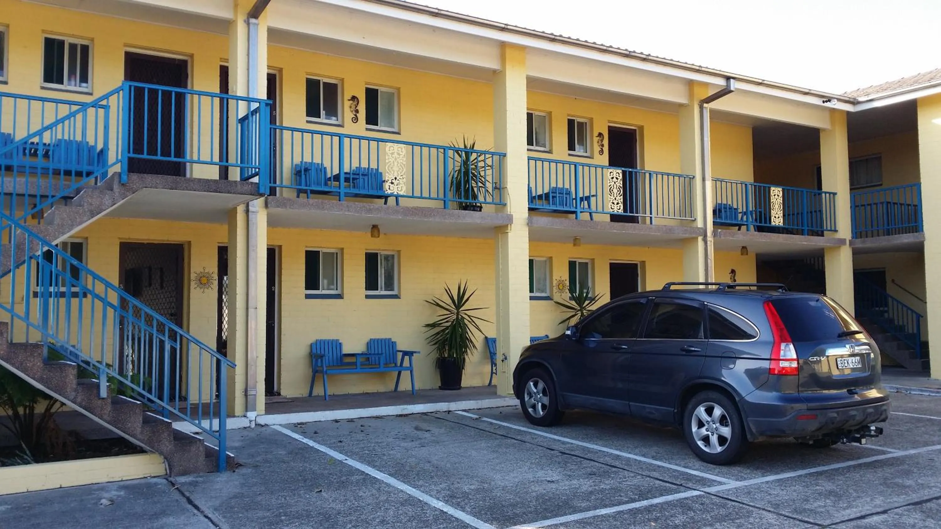 Property building in Harrington Village Motel