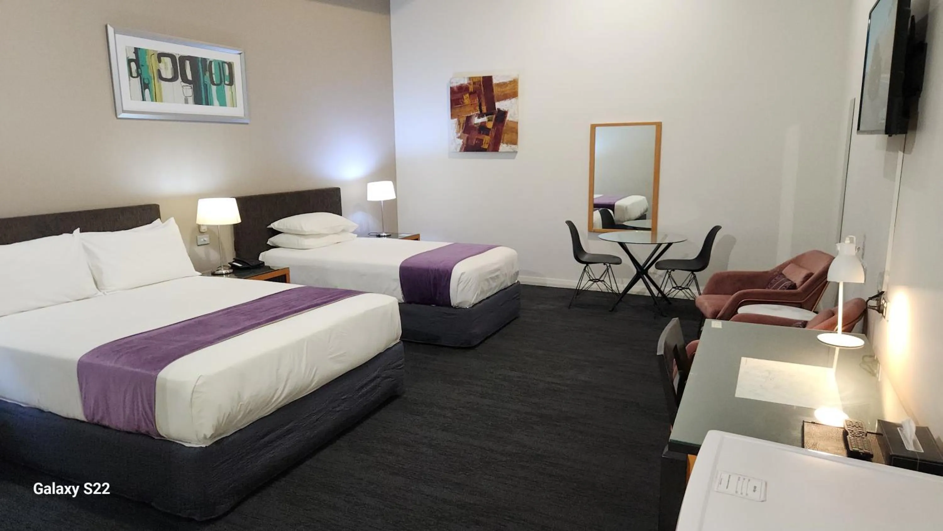 Bed in The Grand Motel