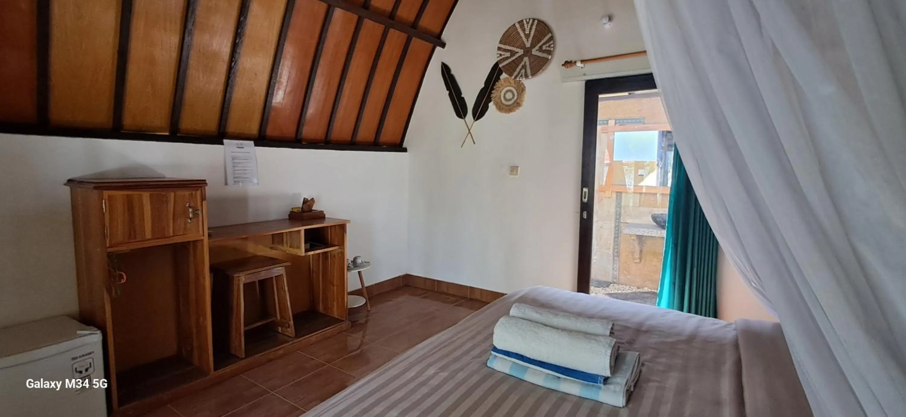 Bedroom, Bed in Pandan Bungalow