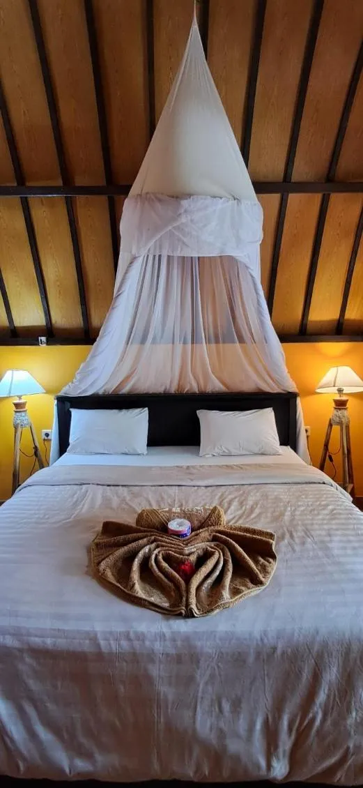 Bed in Pandan Bungalow