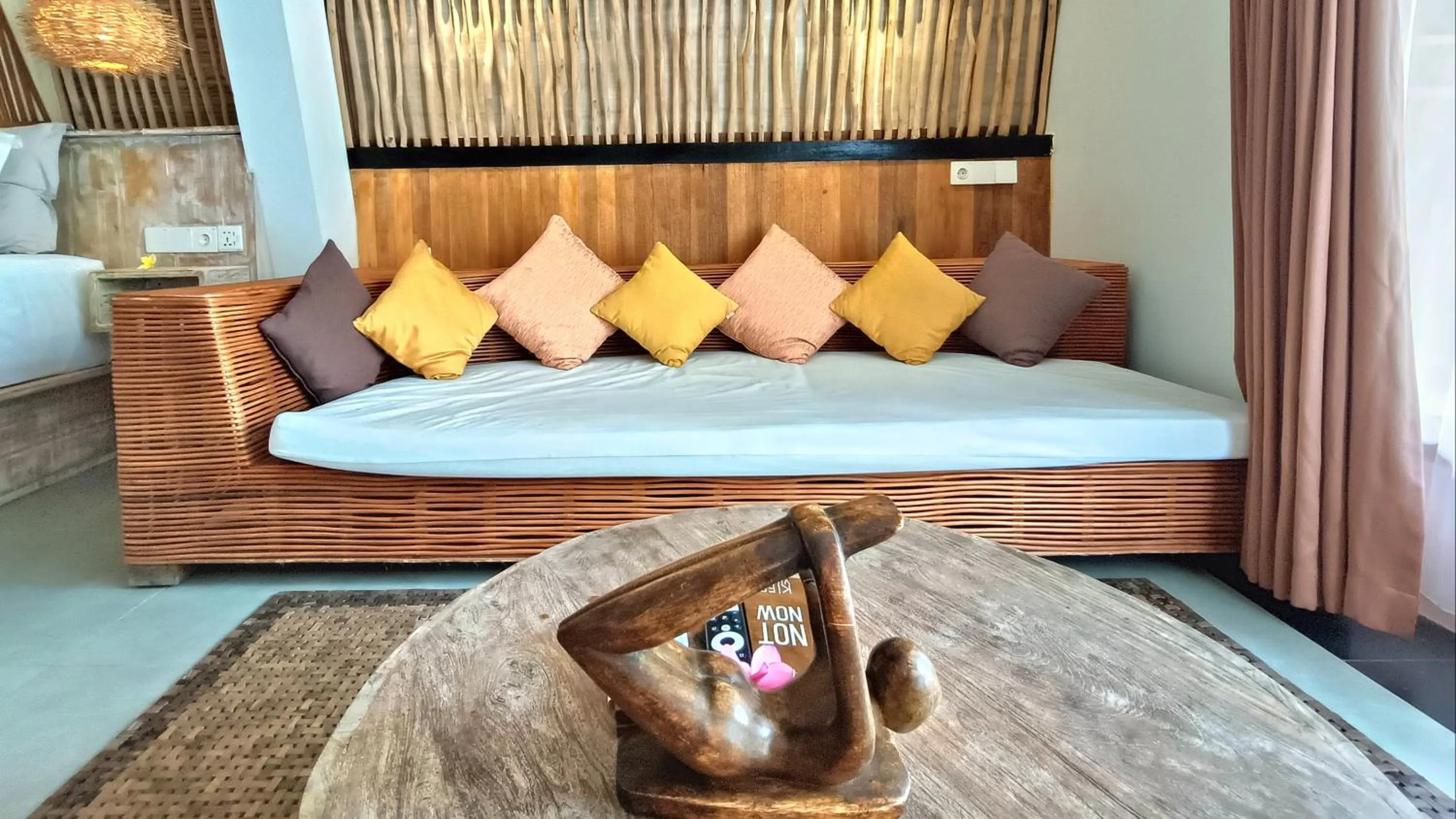 Seating area, Bed in Kies Villas Lombok