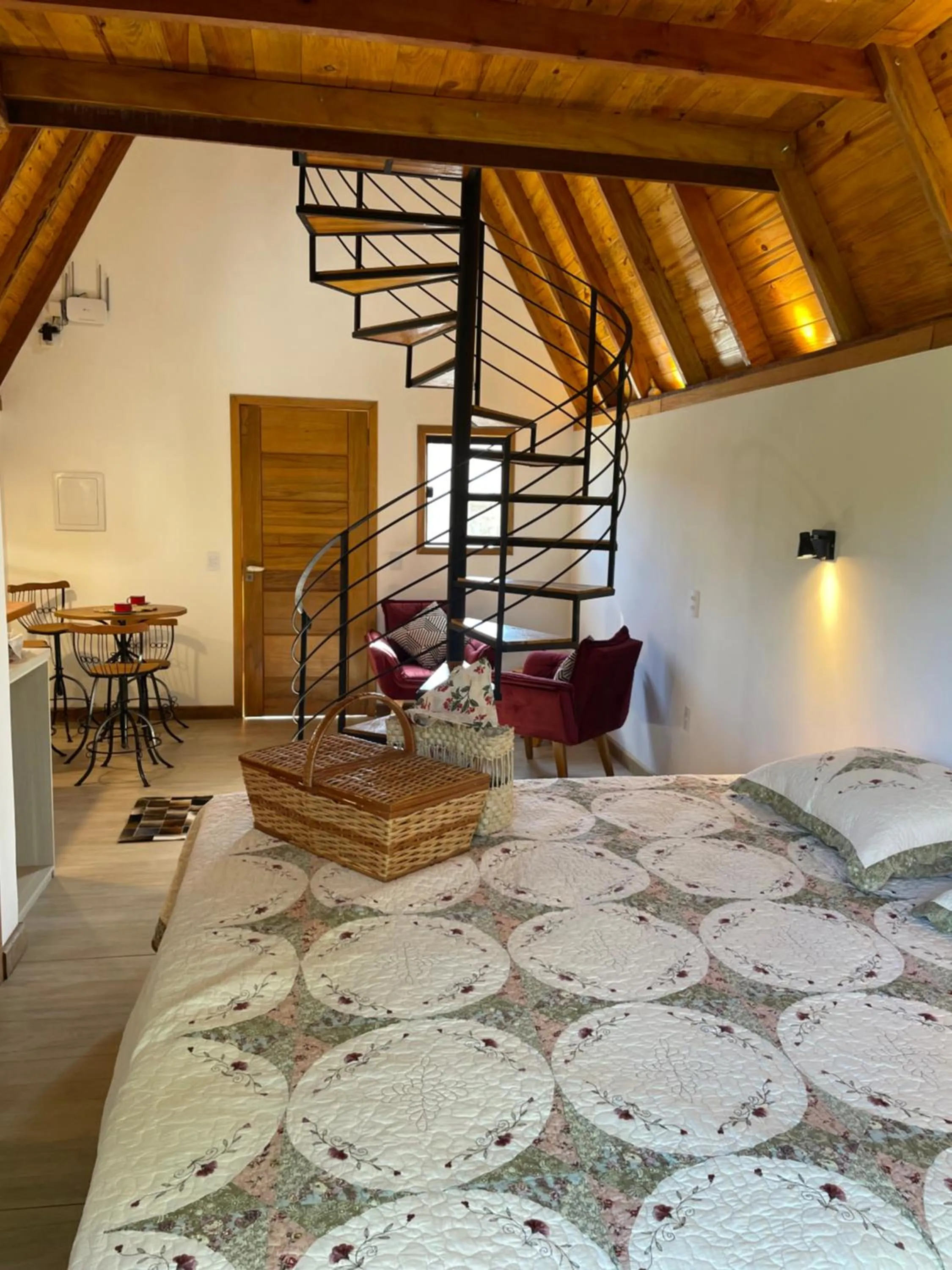 Bed in VILLA ITÁLIA CHALÉ