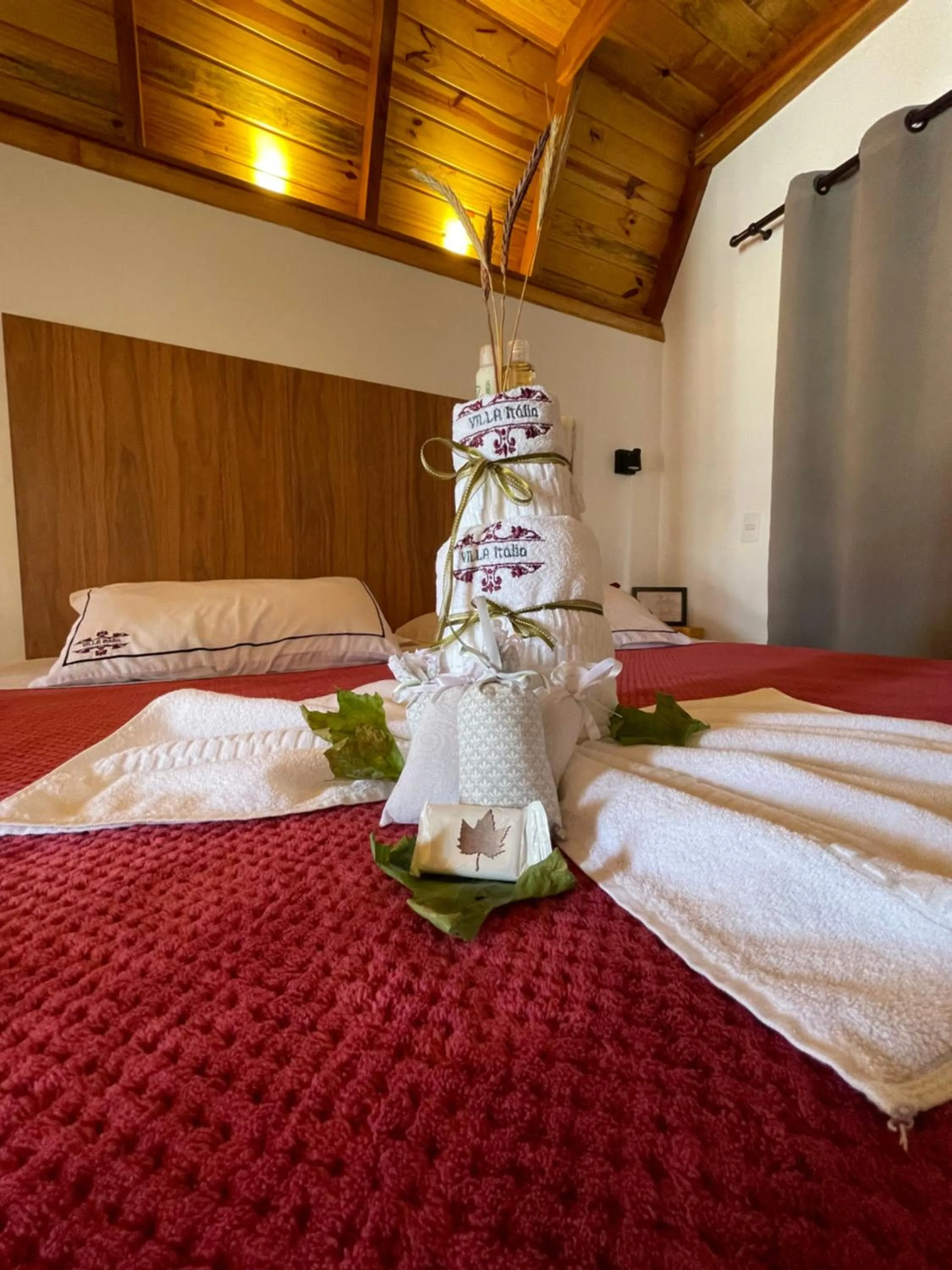 Bed in VILLA ITÁLIA CHALÉ