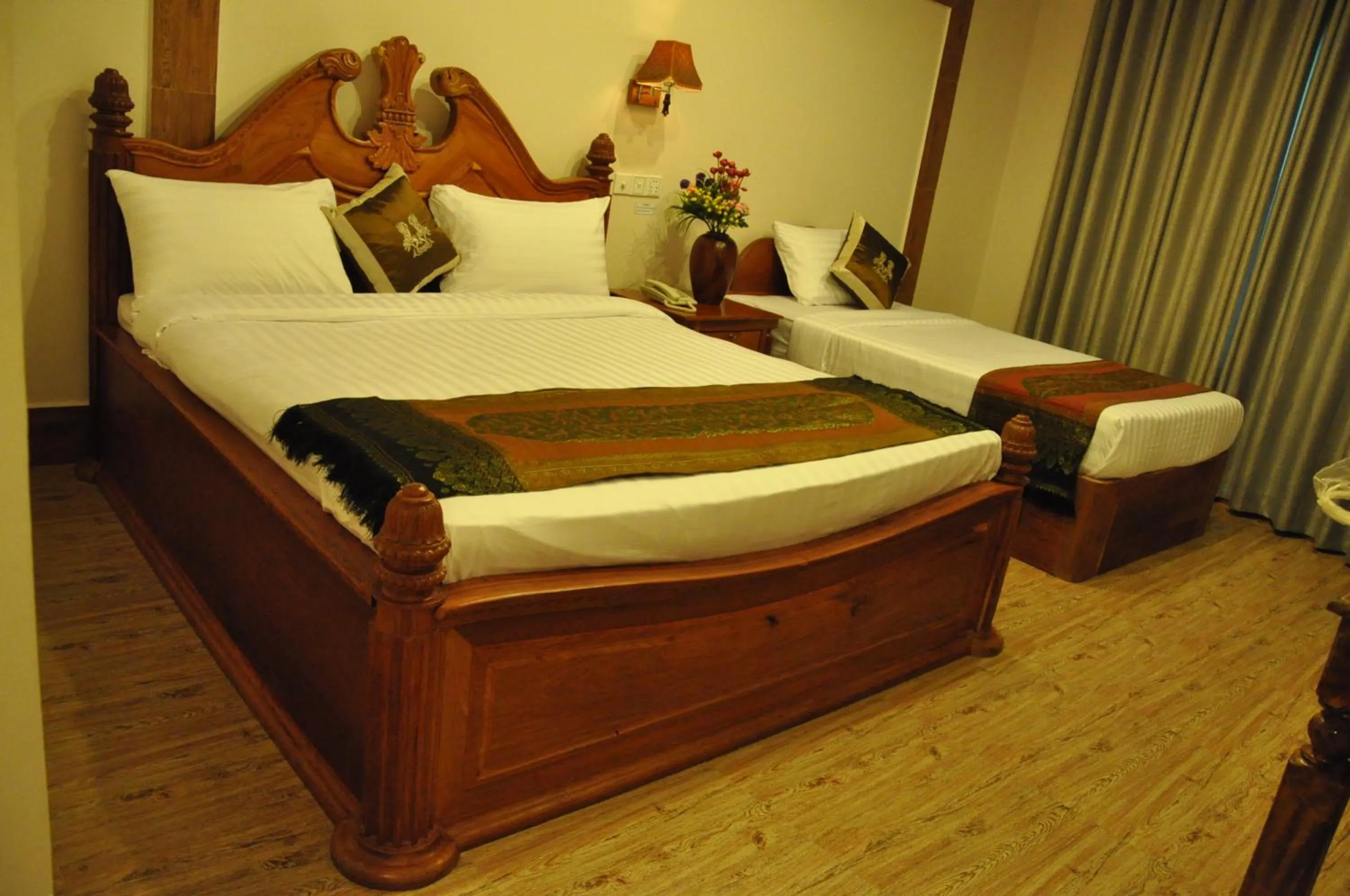 Bed in Angkor Comfort Hotel