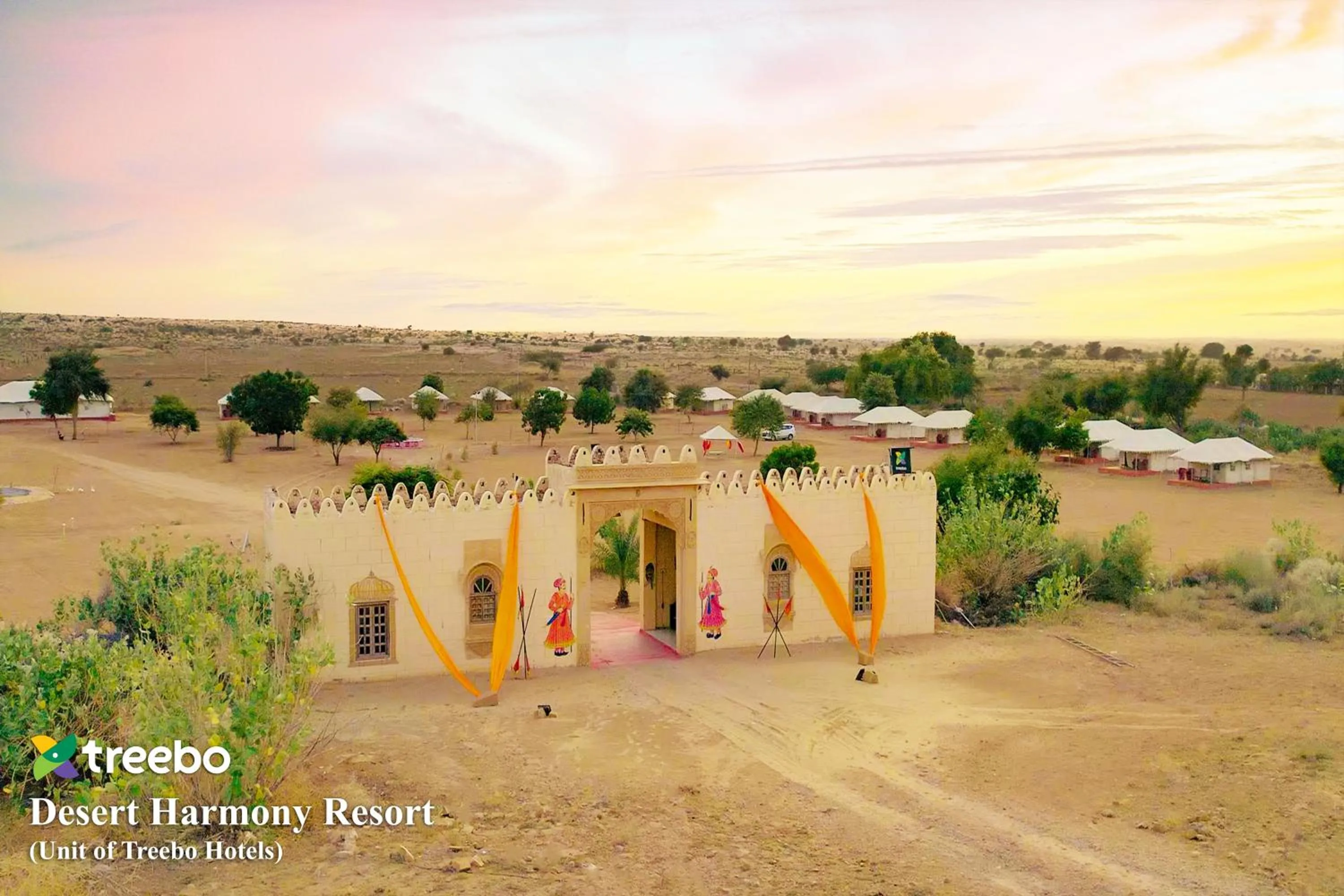 Facade/entrance in Treebo Desert Harmony Camp