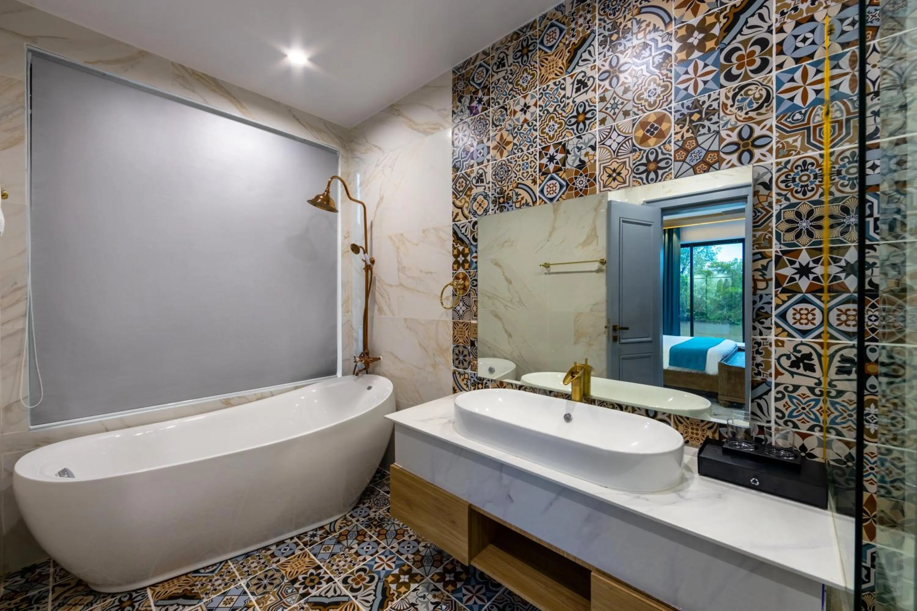 Bedroom in SS Villa & Resort