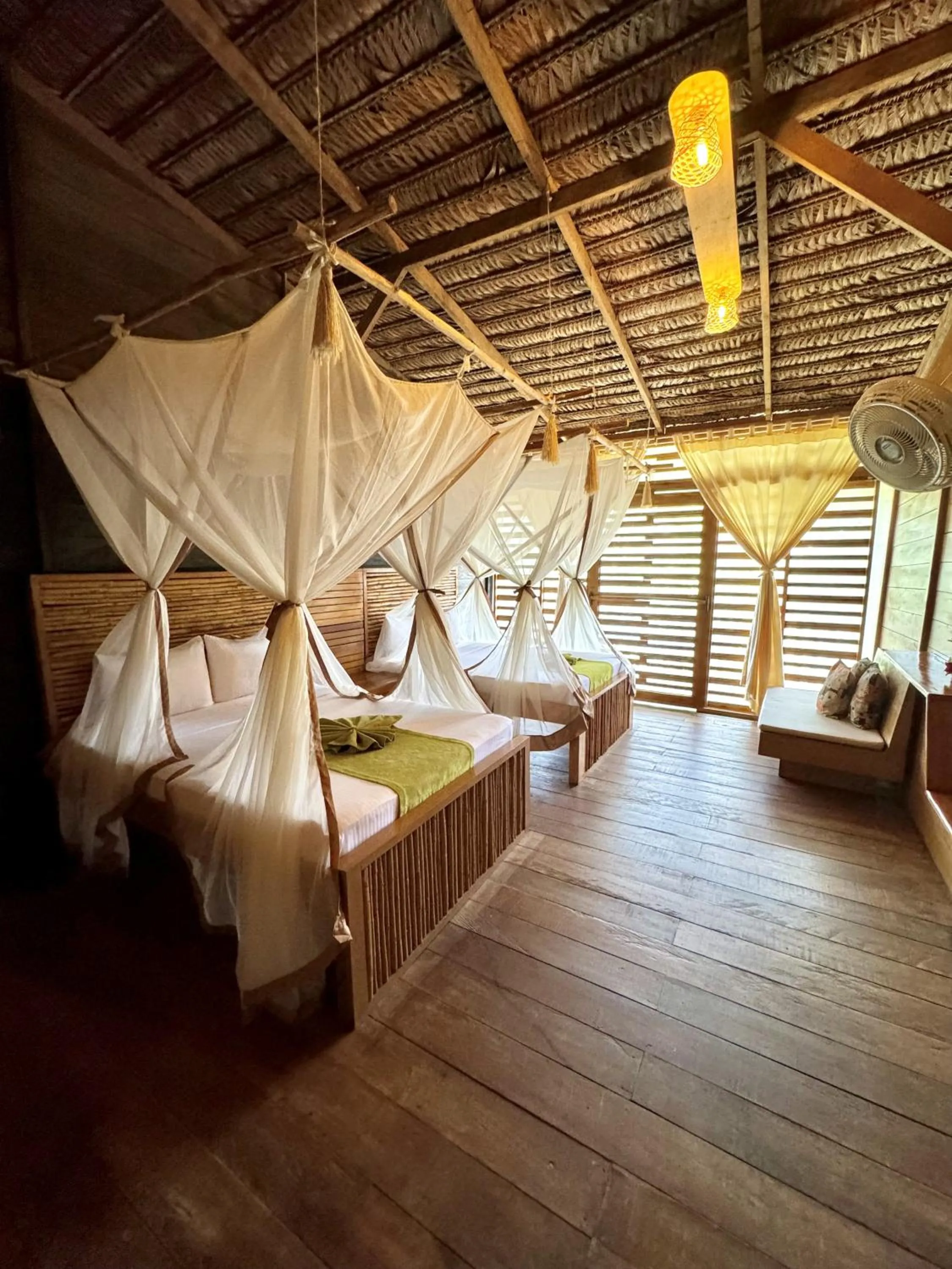 Bed in Biohotel Arara River