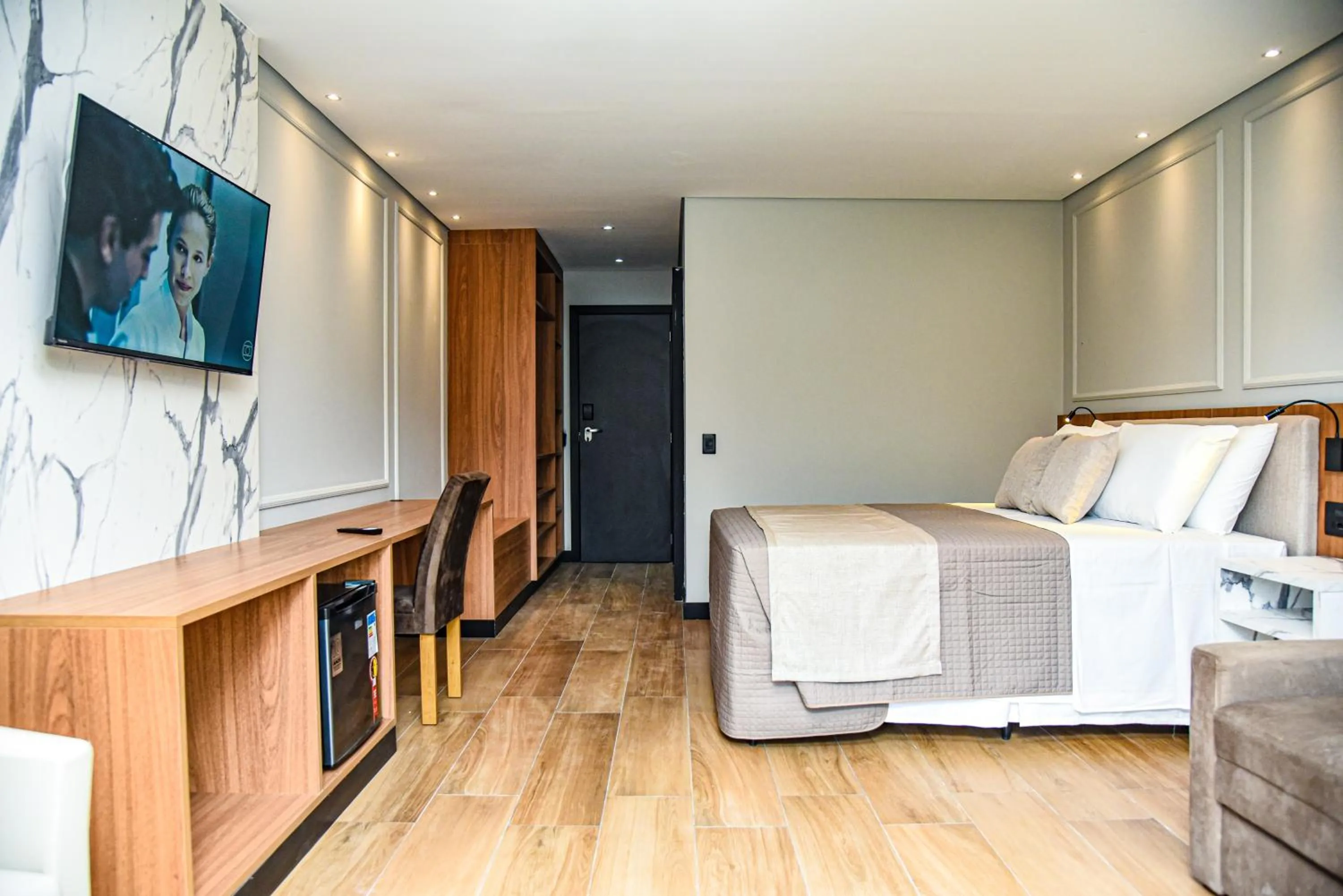 Bed in Hotel Titanic Penedo