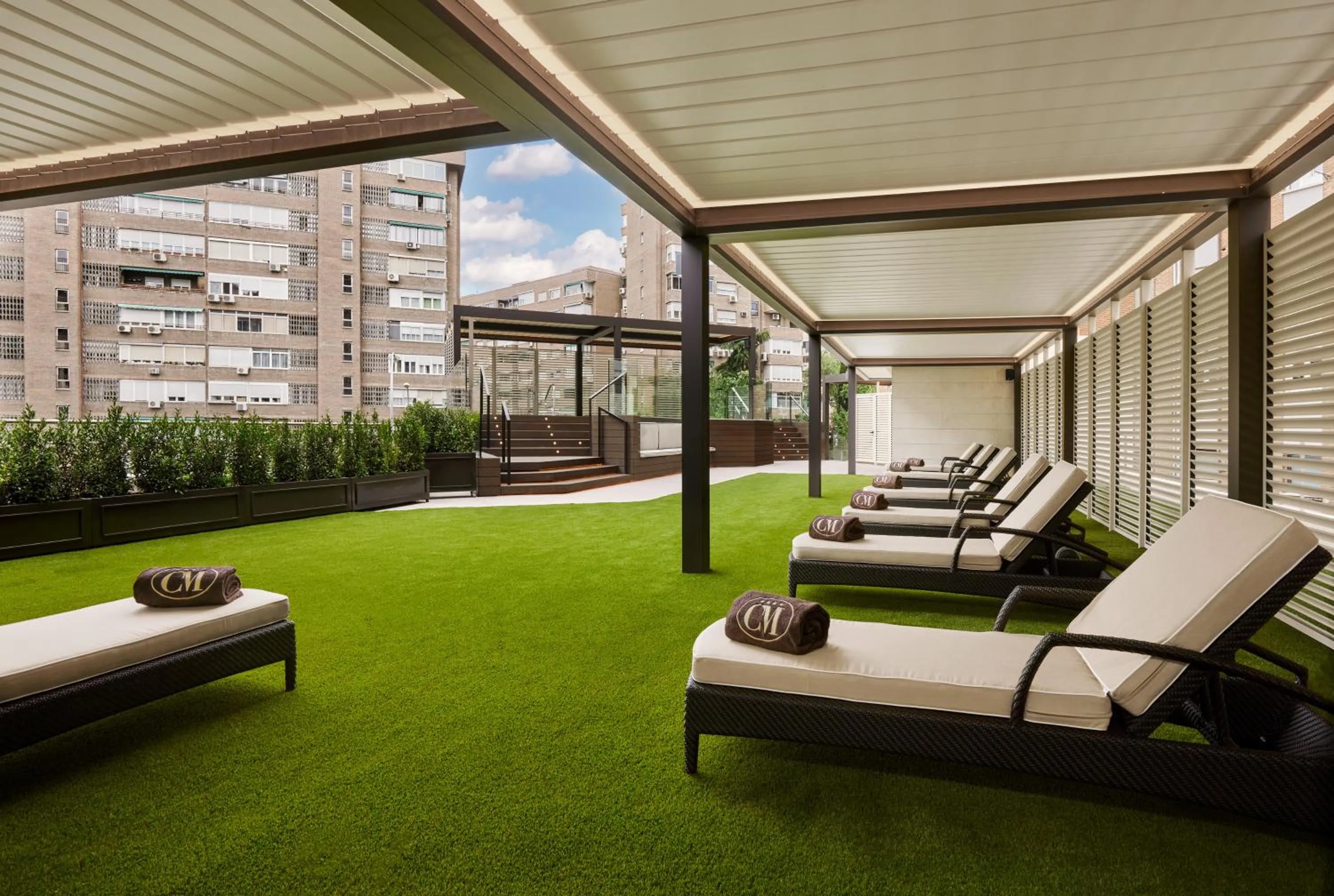 Solarium in Claridge Madrid