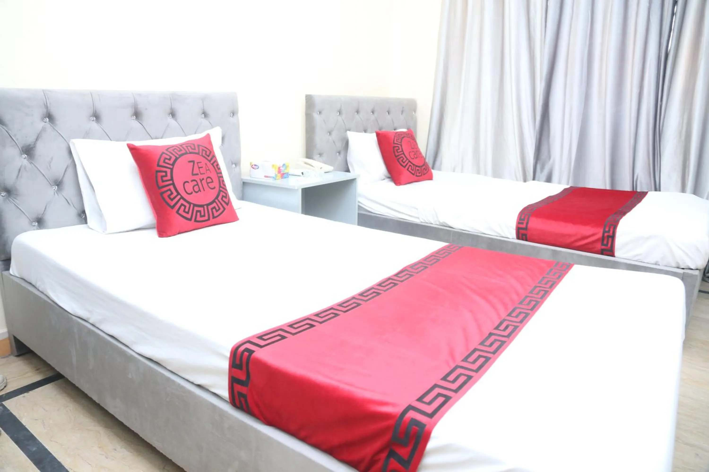 Bed in Hotel Zea Care Johar Town Lahore