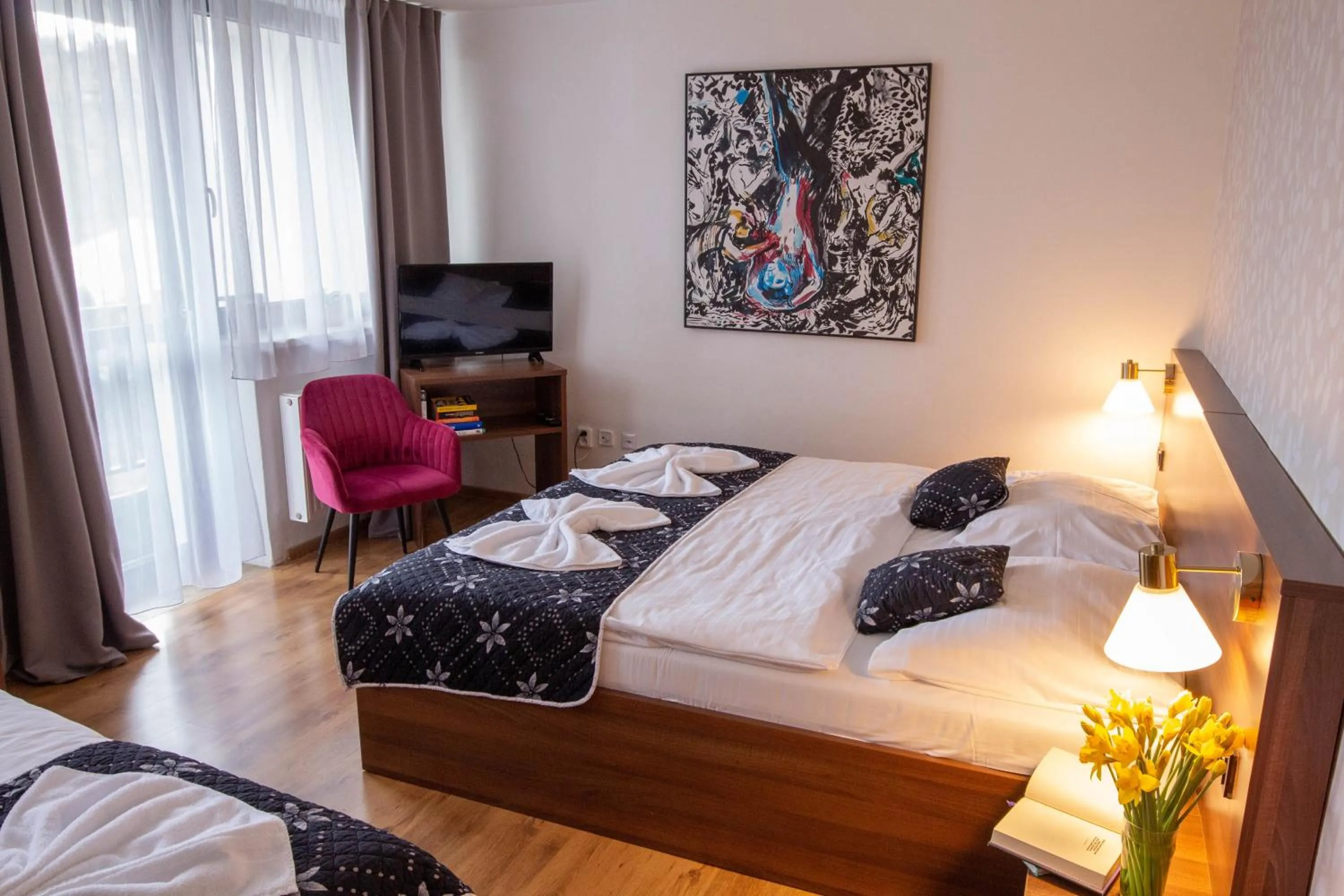 Bed in Hotel Vincent