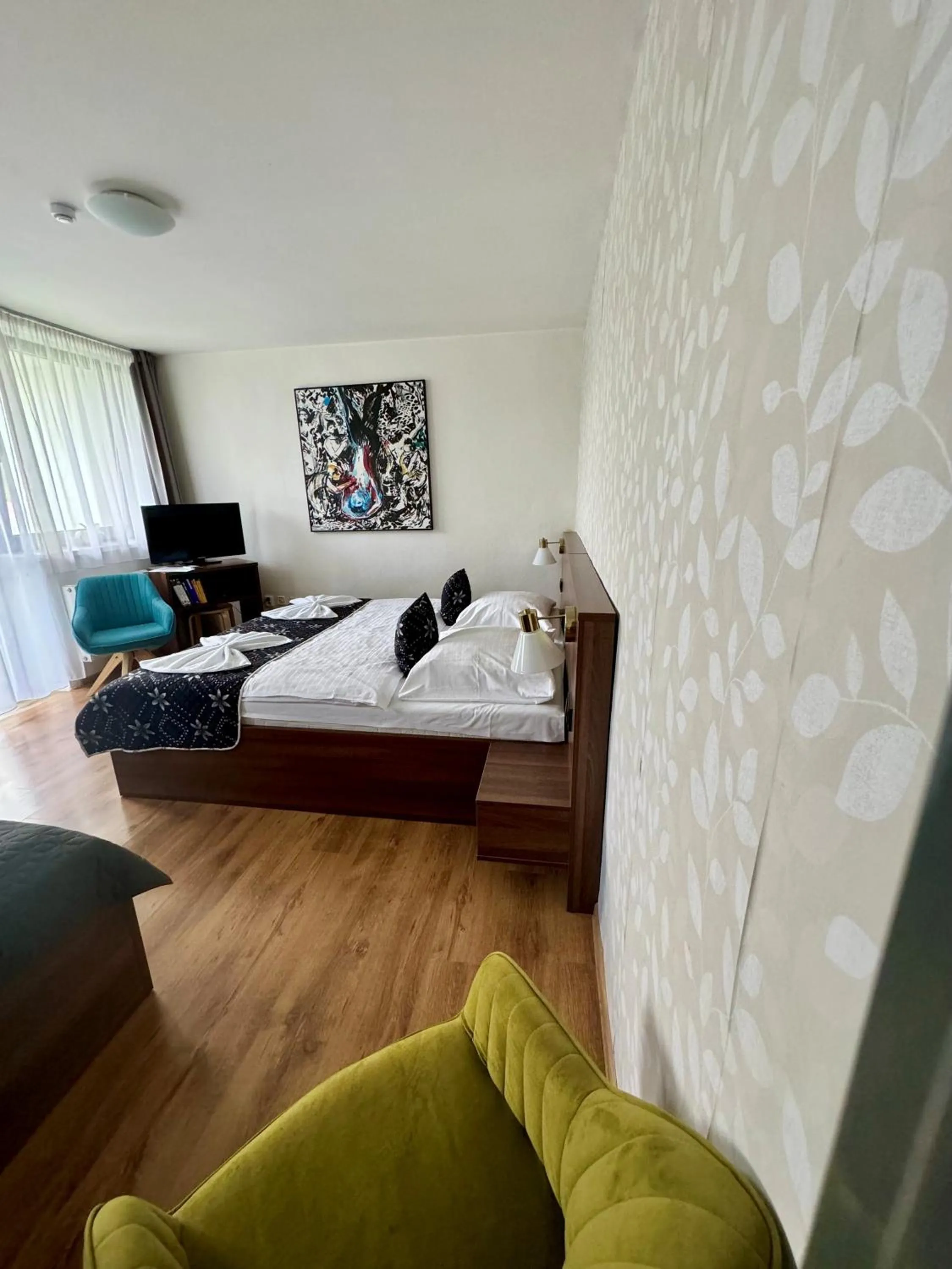 Bed in Hotel Vincent