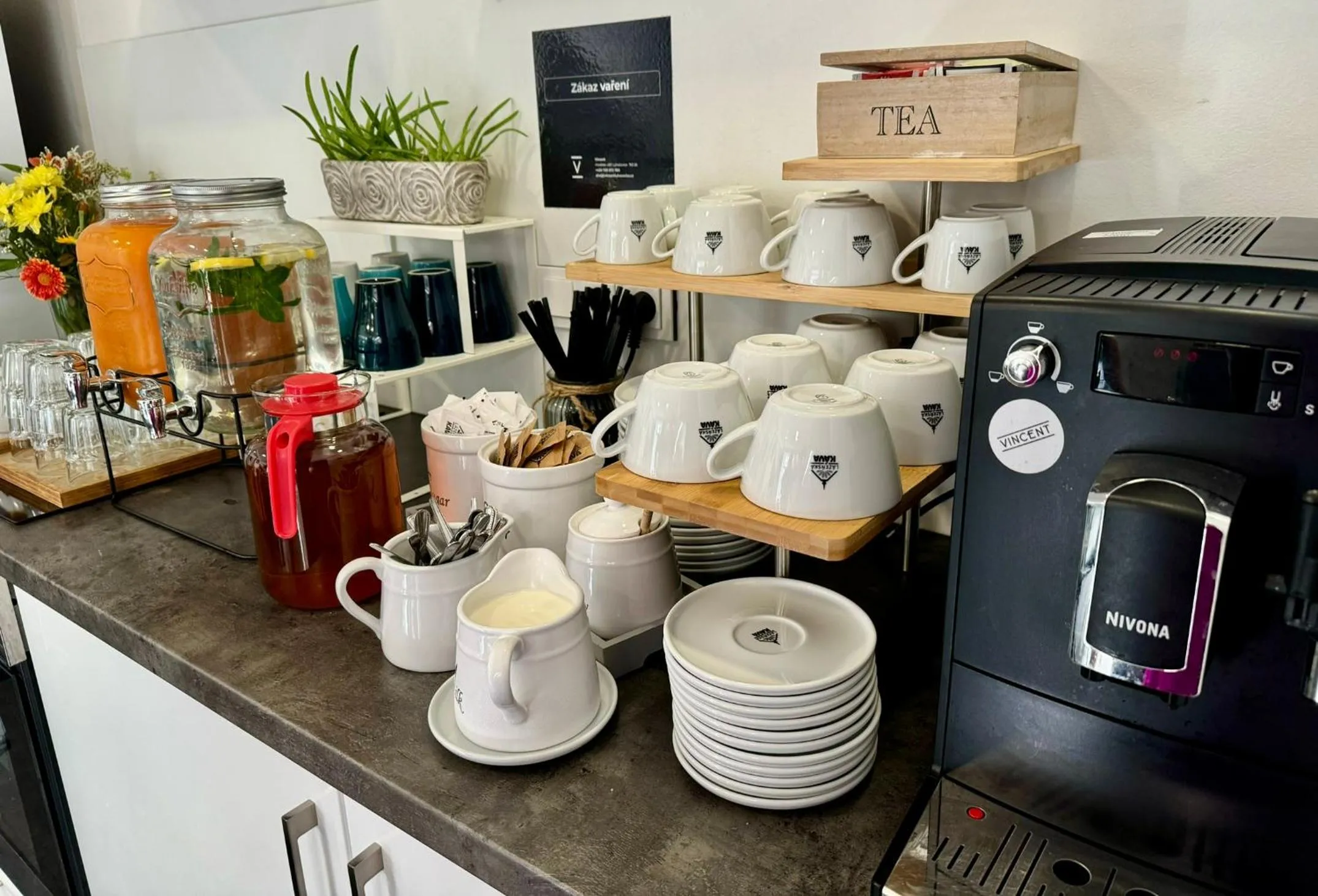 Coffee/tea facilities in Hotel Vincent