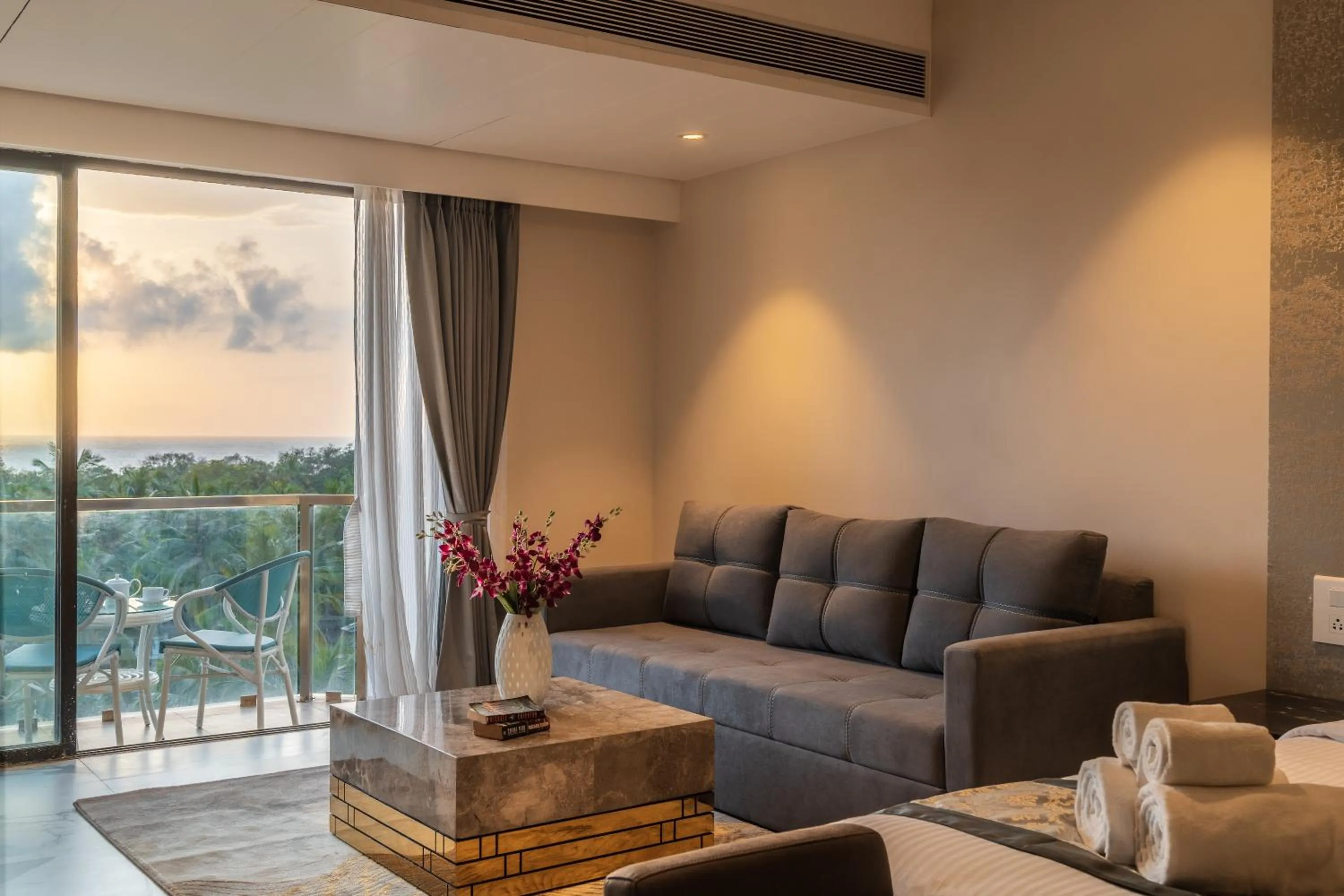 Seating area in Regenta Central Imperial Candolim Goa