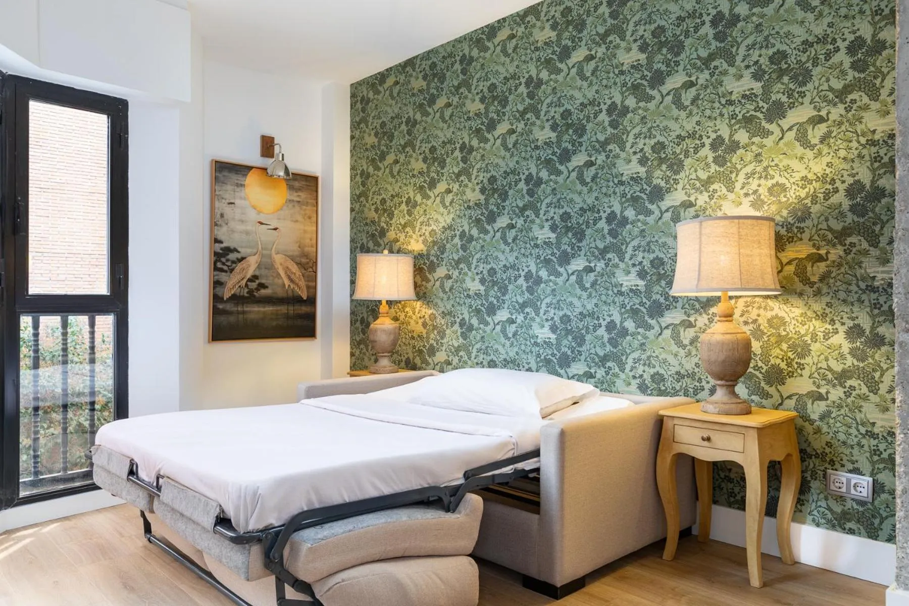 Bed in H-A Aparthotel Hotel Quo