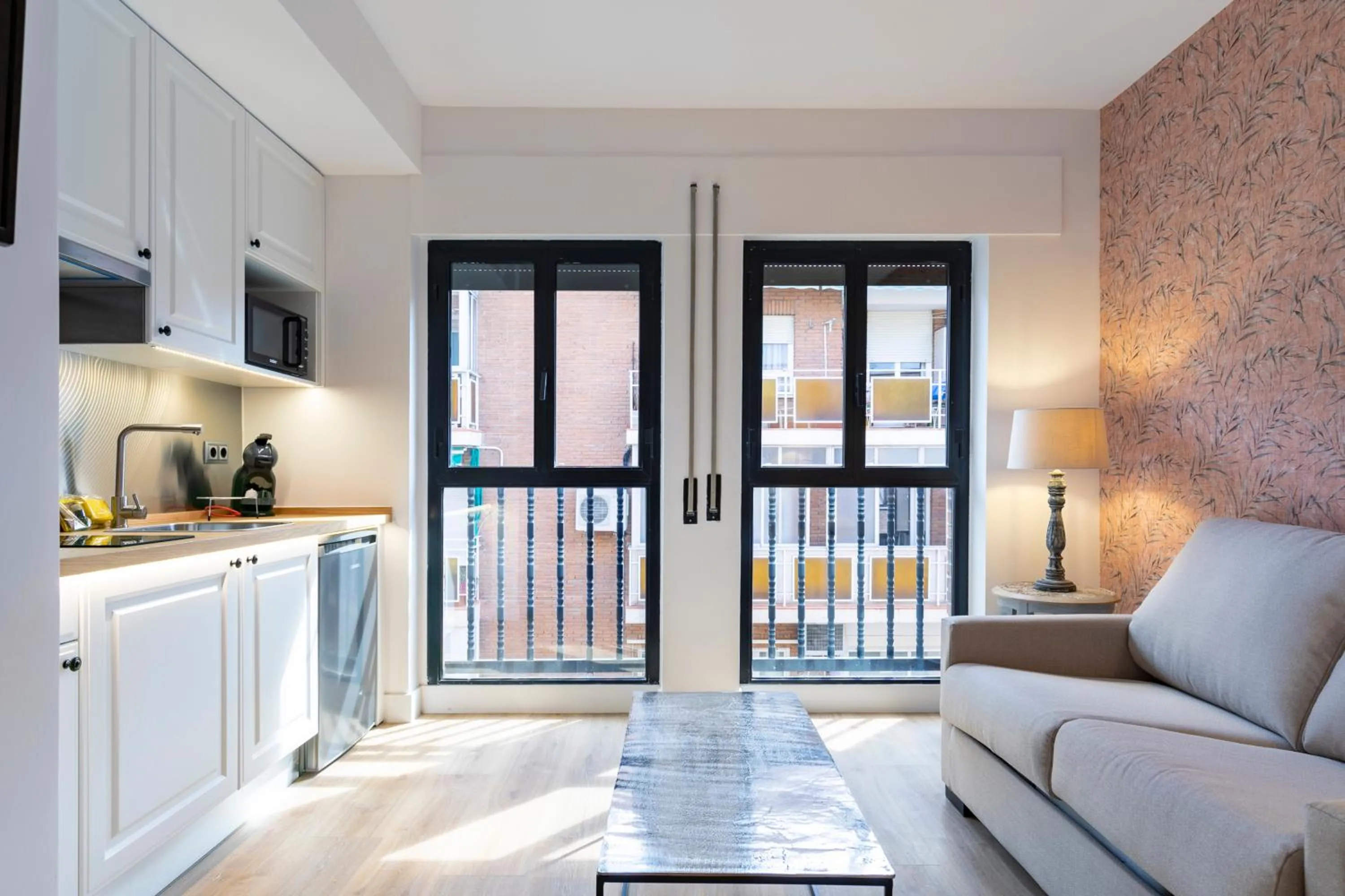 Kitchen or kitchenette in H-A Aparthotel Hotel Quo