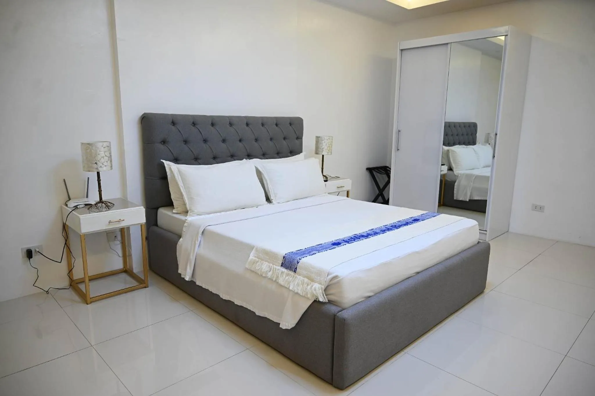 Bed in J&V Hotel and Resort