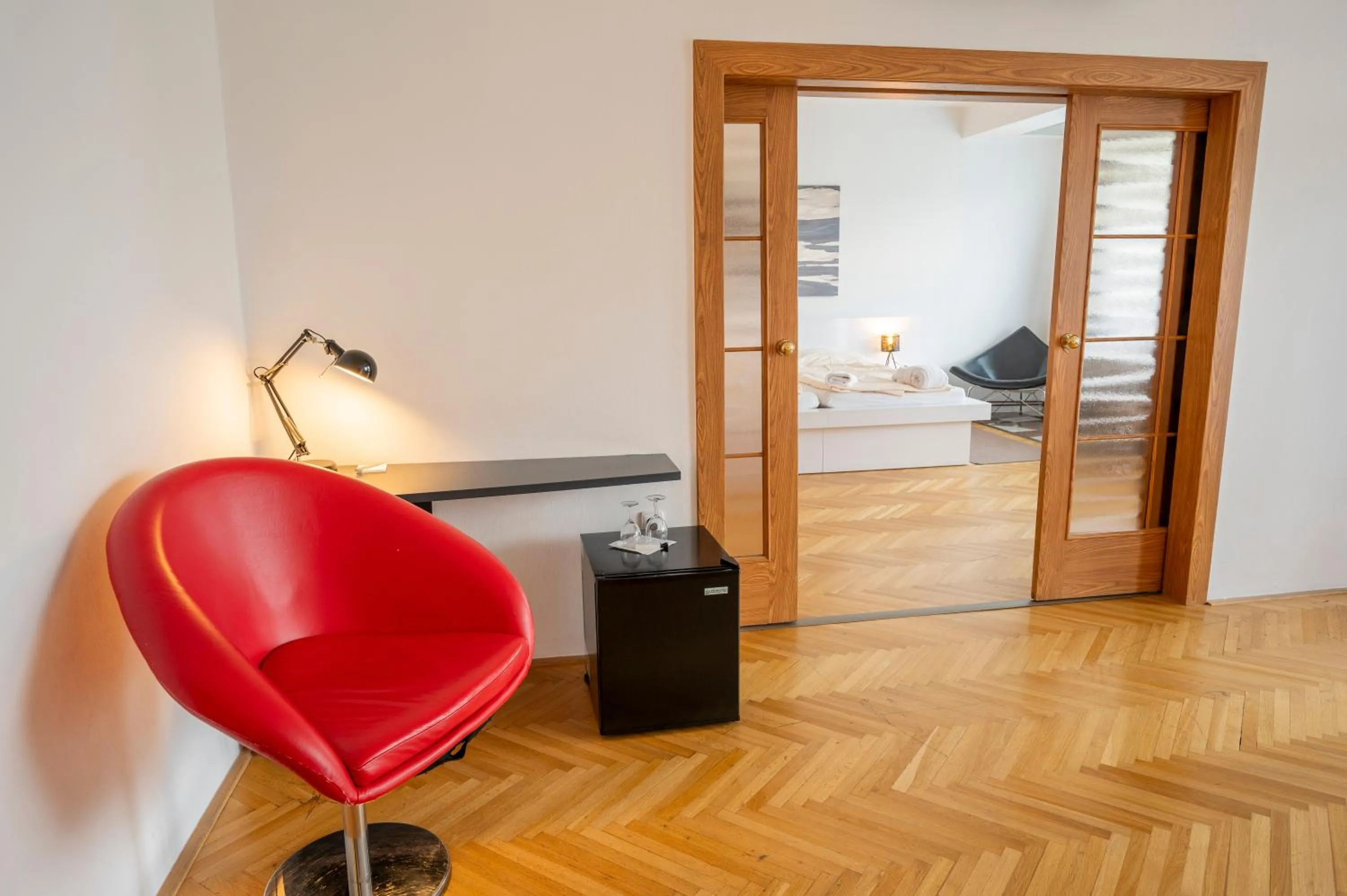 Bed in Wellness Hotel Orlík