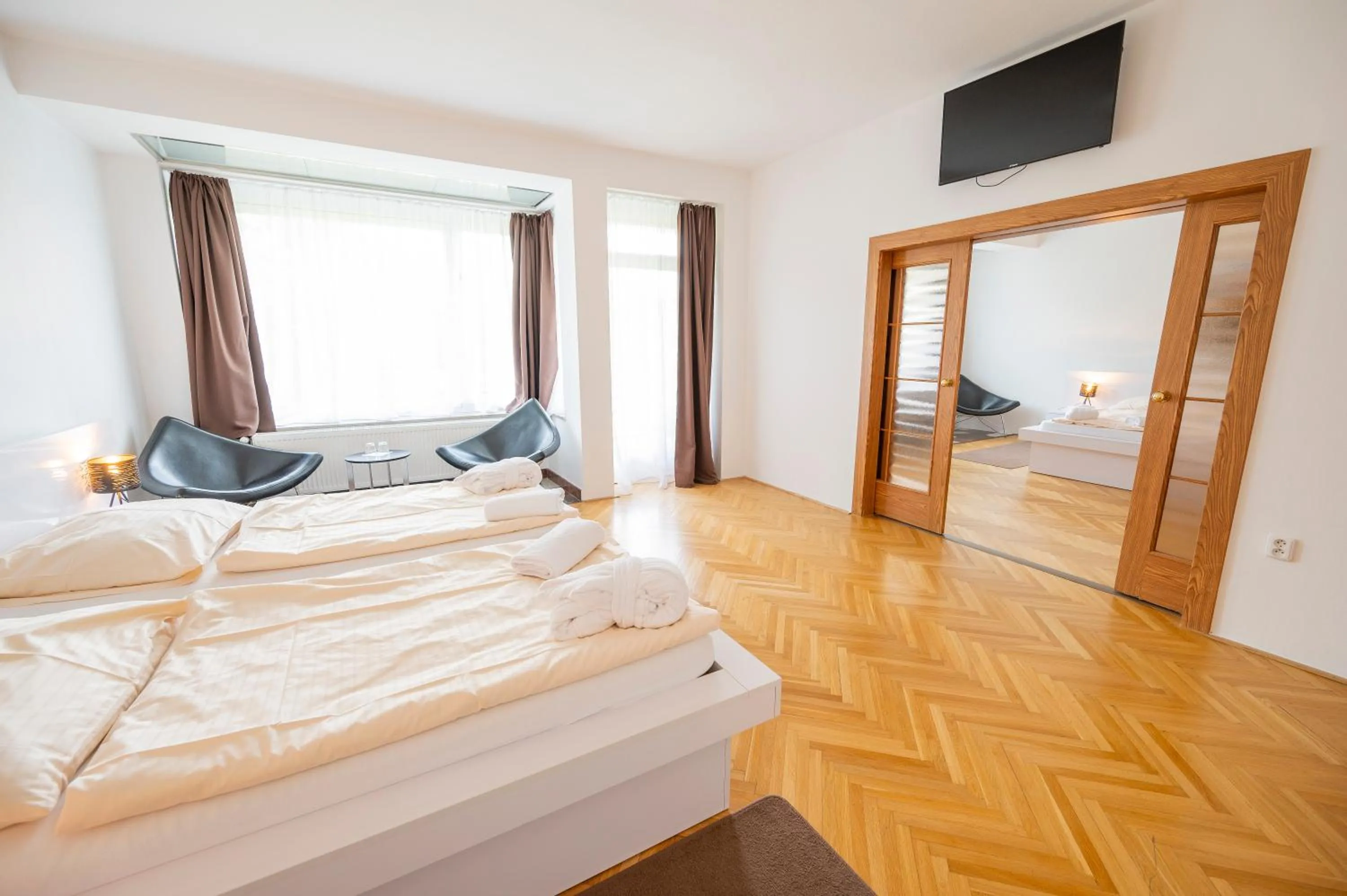 Bed in Wellness Hotel Orlík