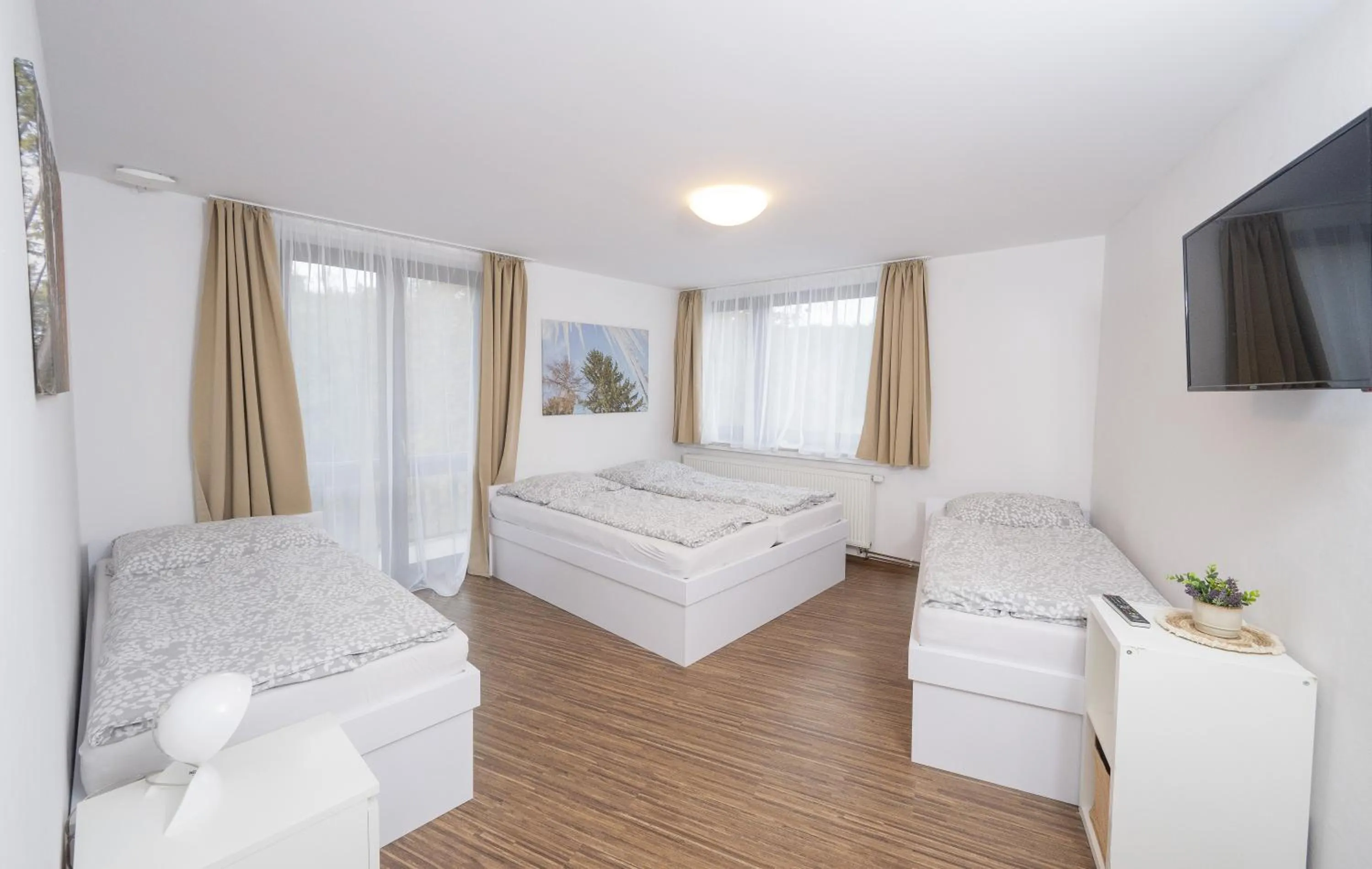 Bed in Wellness Hotel Orlík