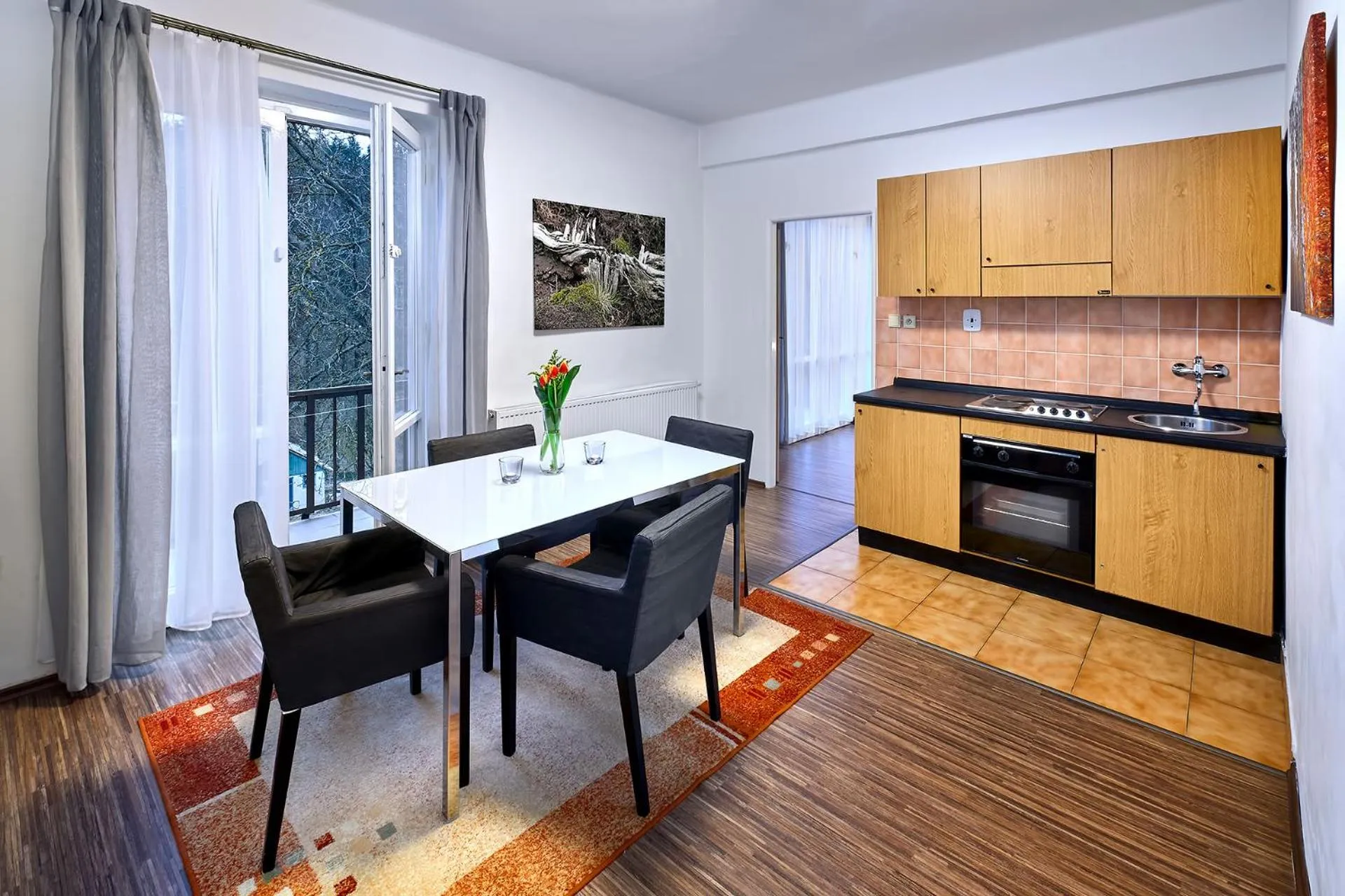 Kitchen or kitchenette in Wellness Hotel Orlík