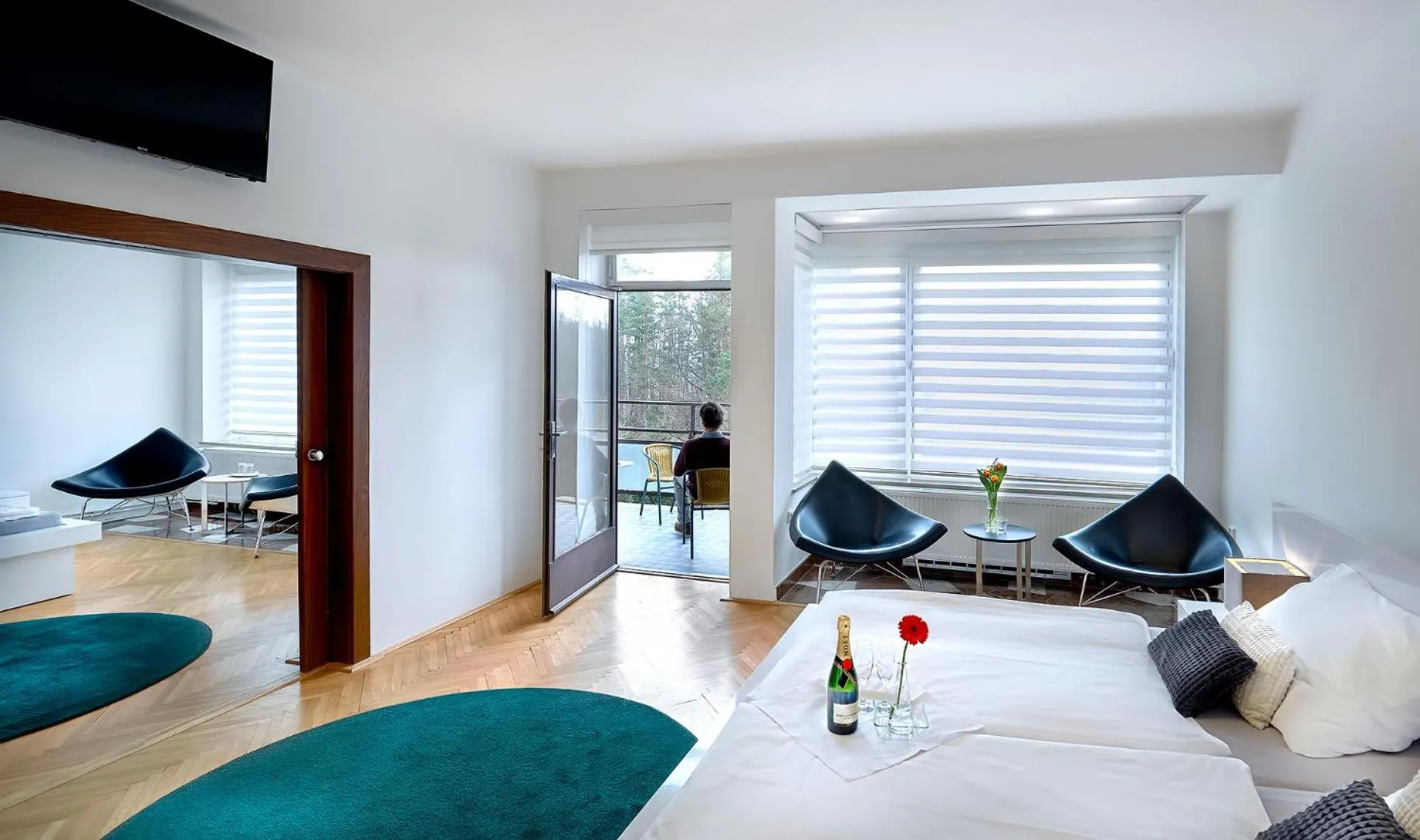 Property building, Bed in Wellness Hotel Orlík