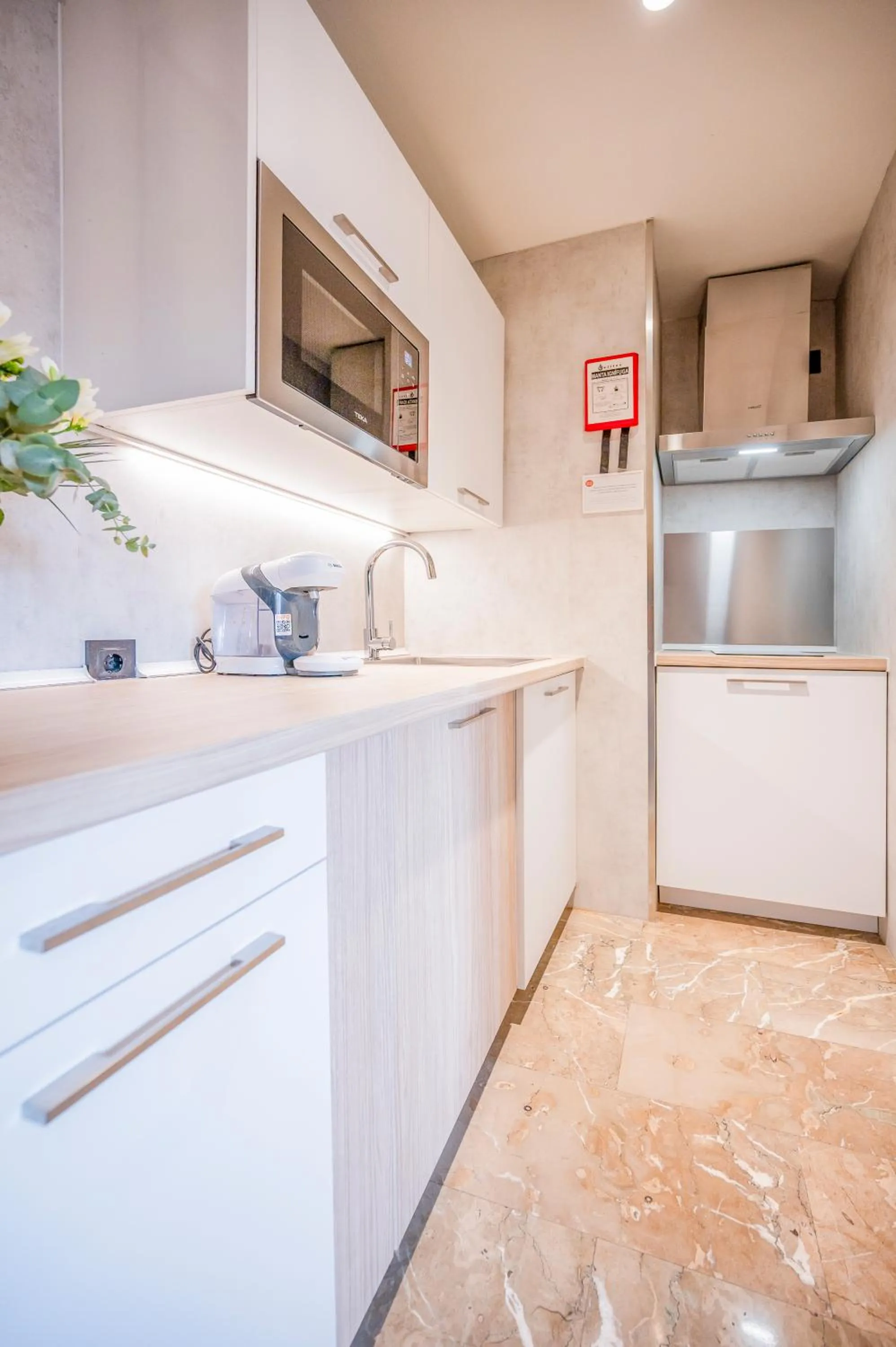 Kitchen or kitchenette in Apartamentos G3 Galeon